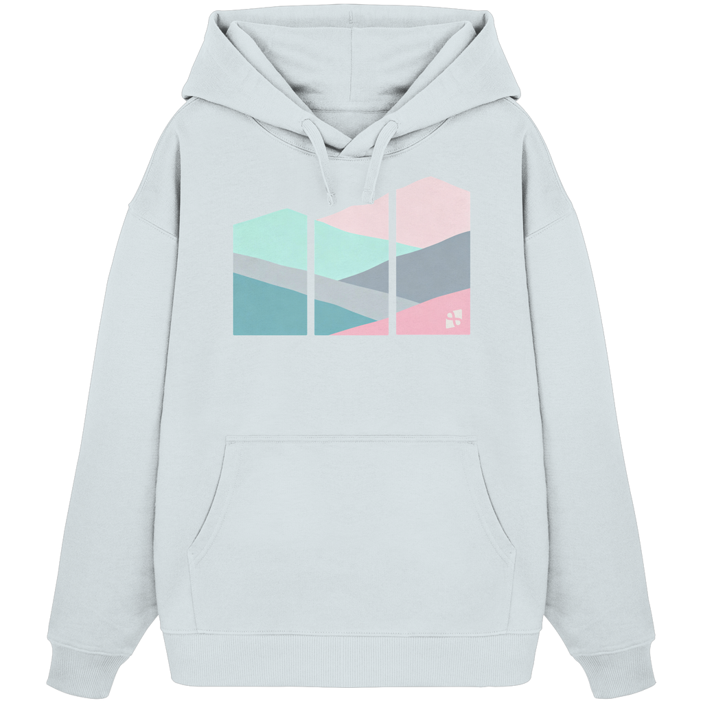 Pastell Mountain - Organic Oversize Hoodie