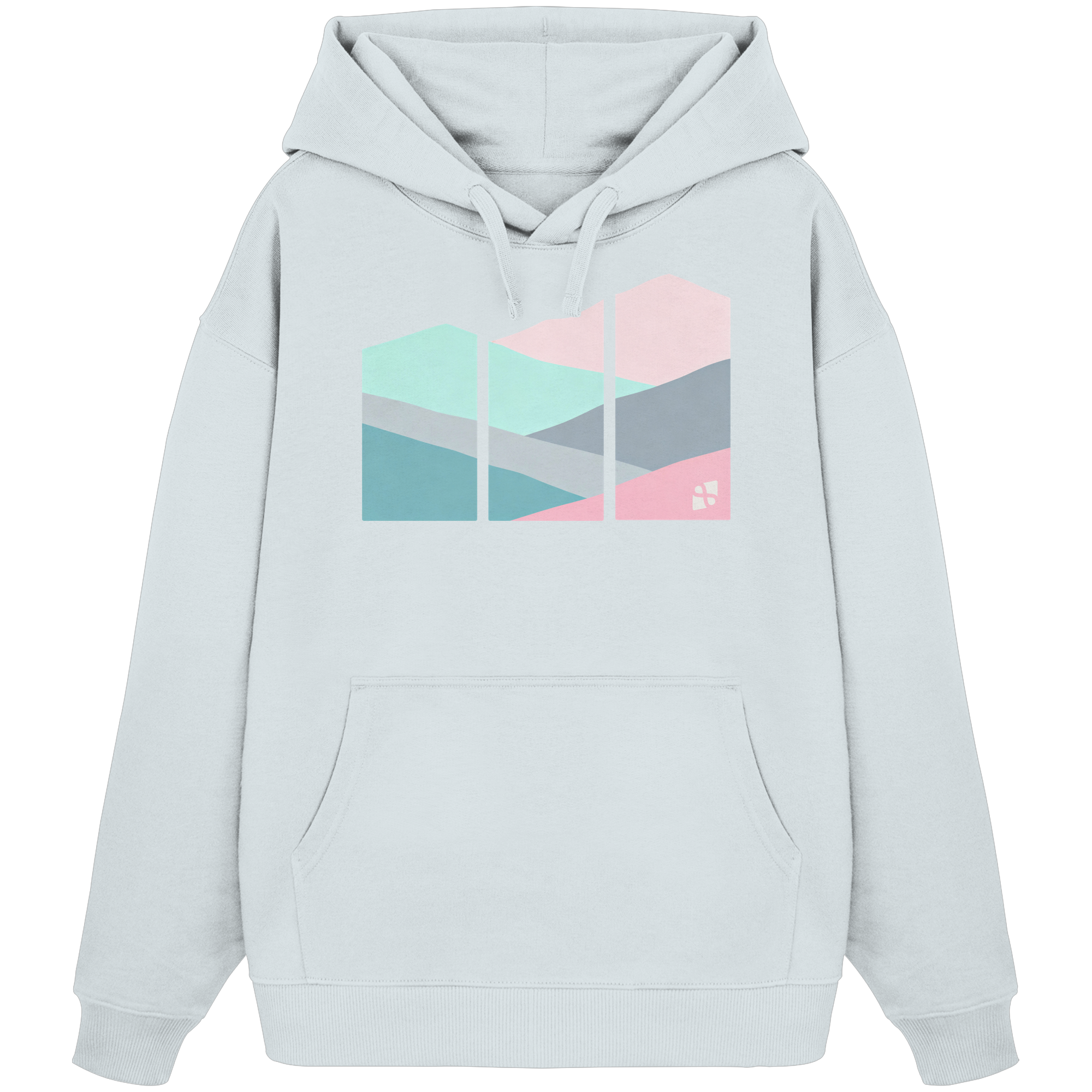 Pastell Mountain - Organic Oversize Hoodie