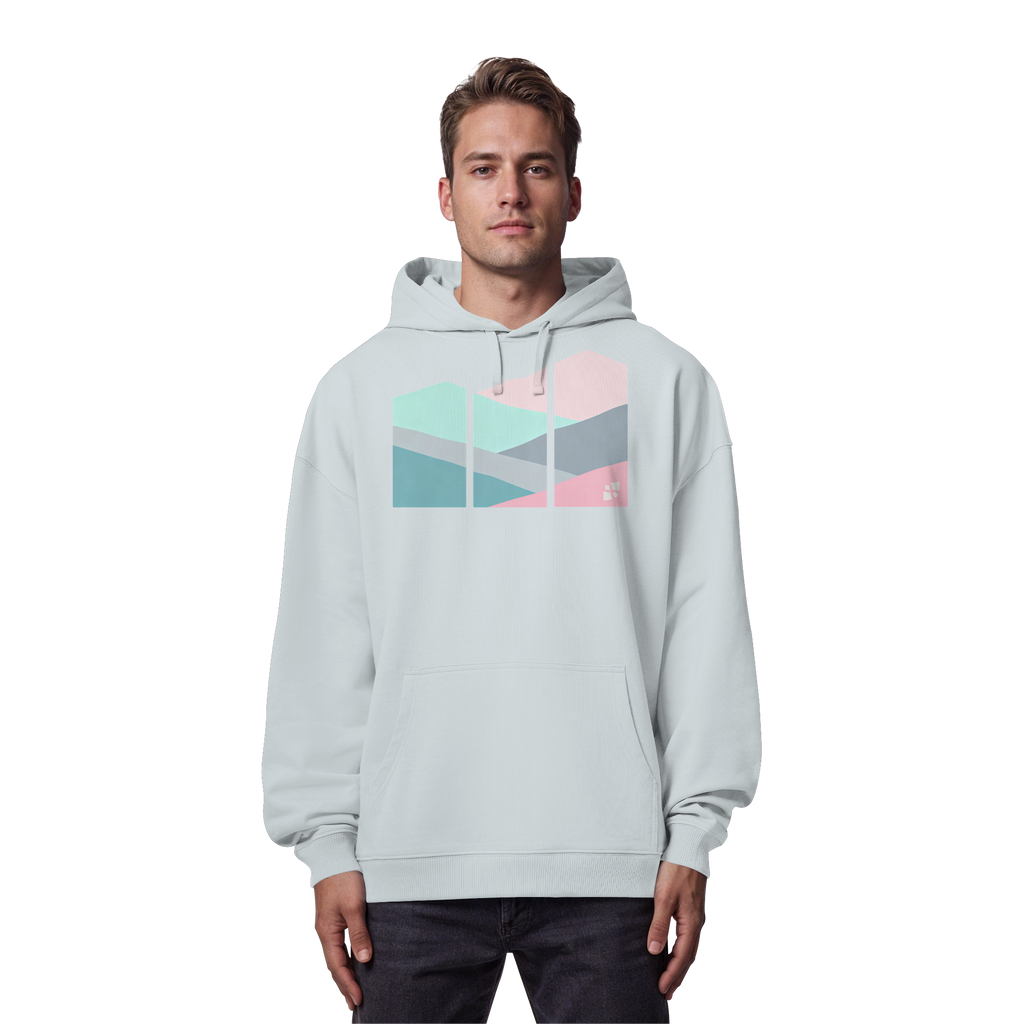 Pastell Mountain - Organic Oversize Hoodie