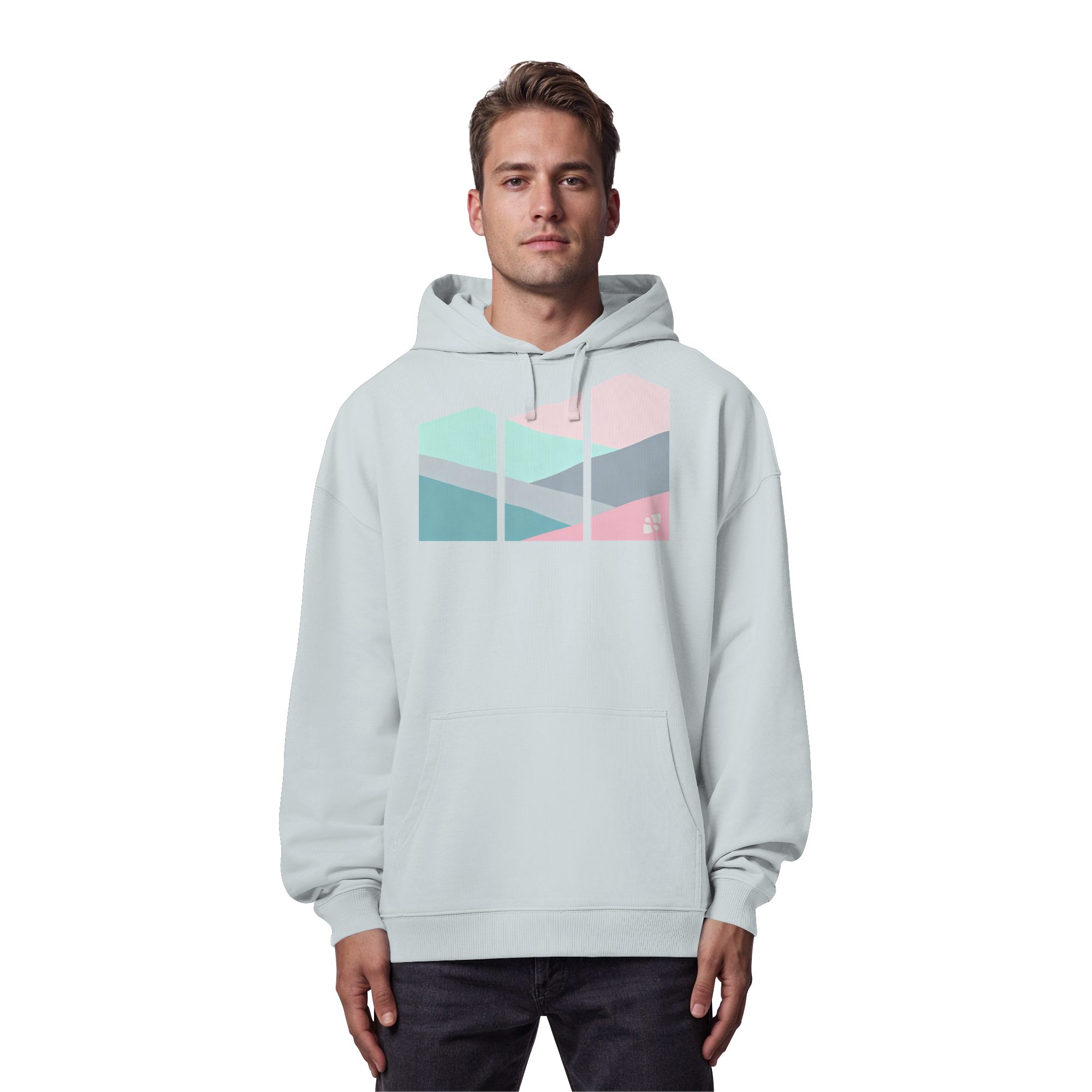 Pastell Mountain - Organic Oversize Hoodie
