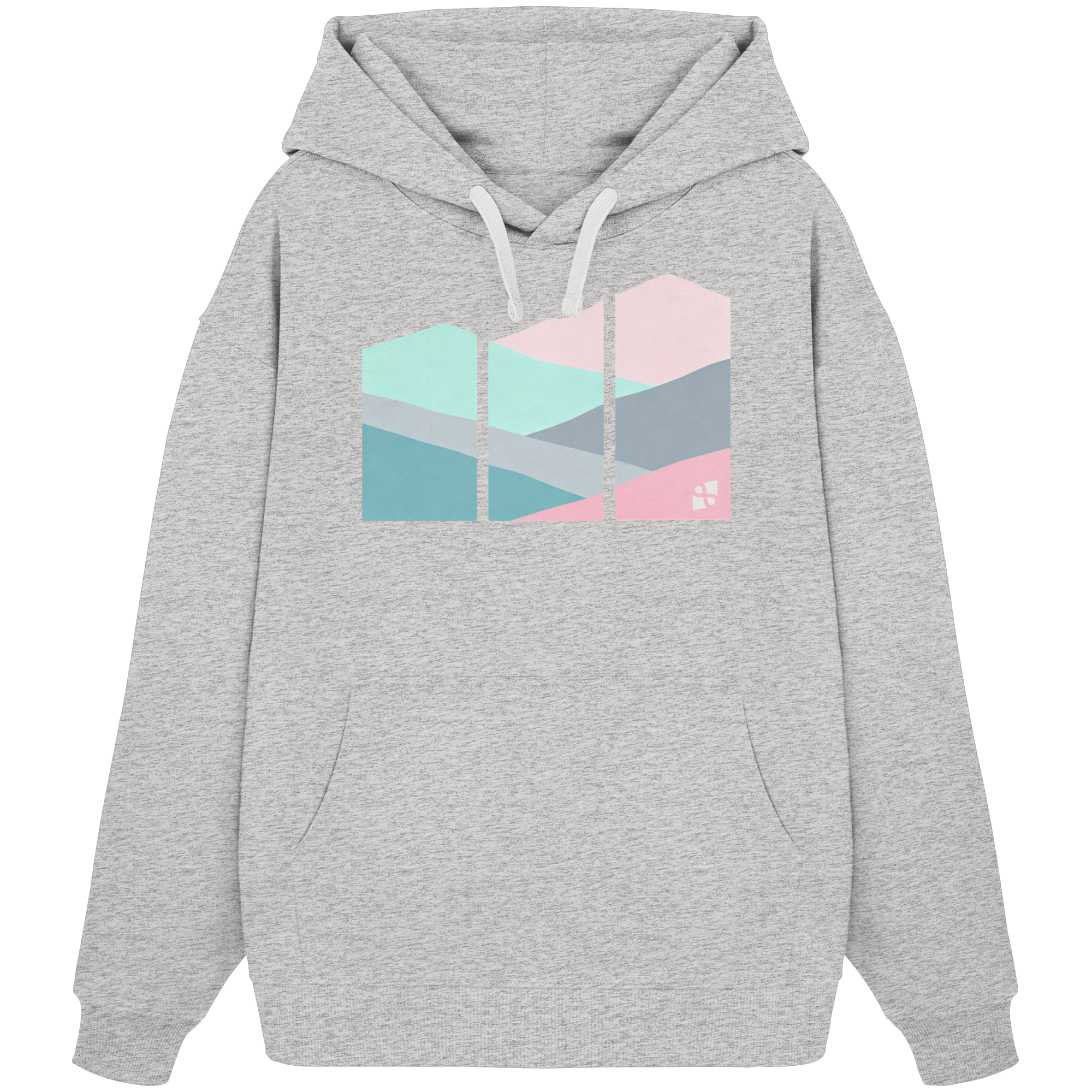 Pastell Mountain - Organic Oversize Hoodie