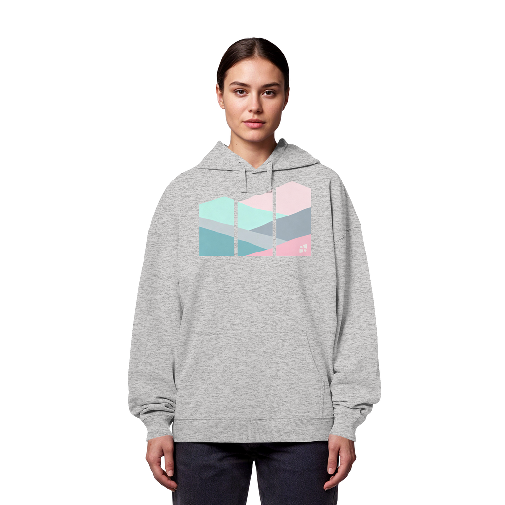 Pastell Mountain - Organic Oversize Hoodie