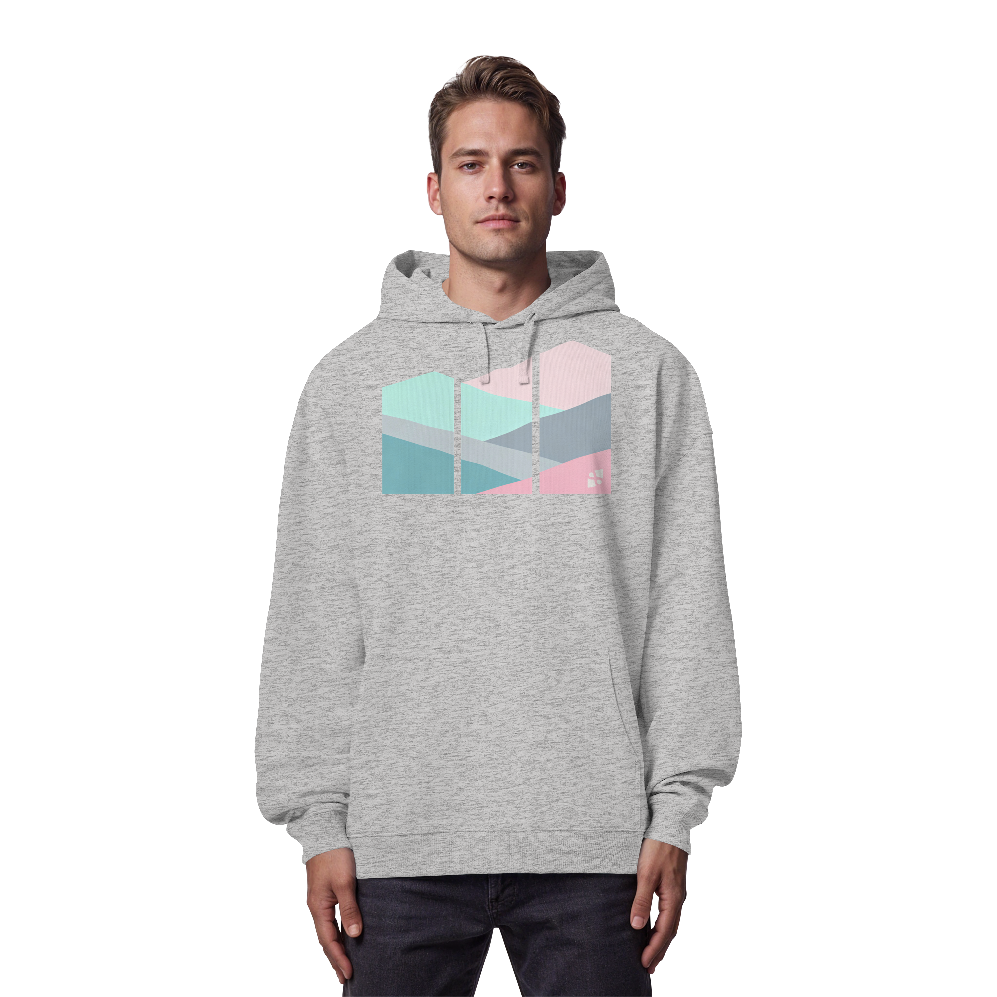 Pastell Mountain - Organic Oversize Hoodie