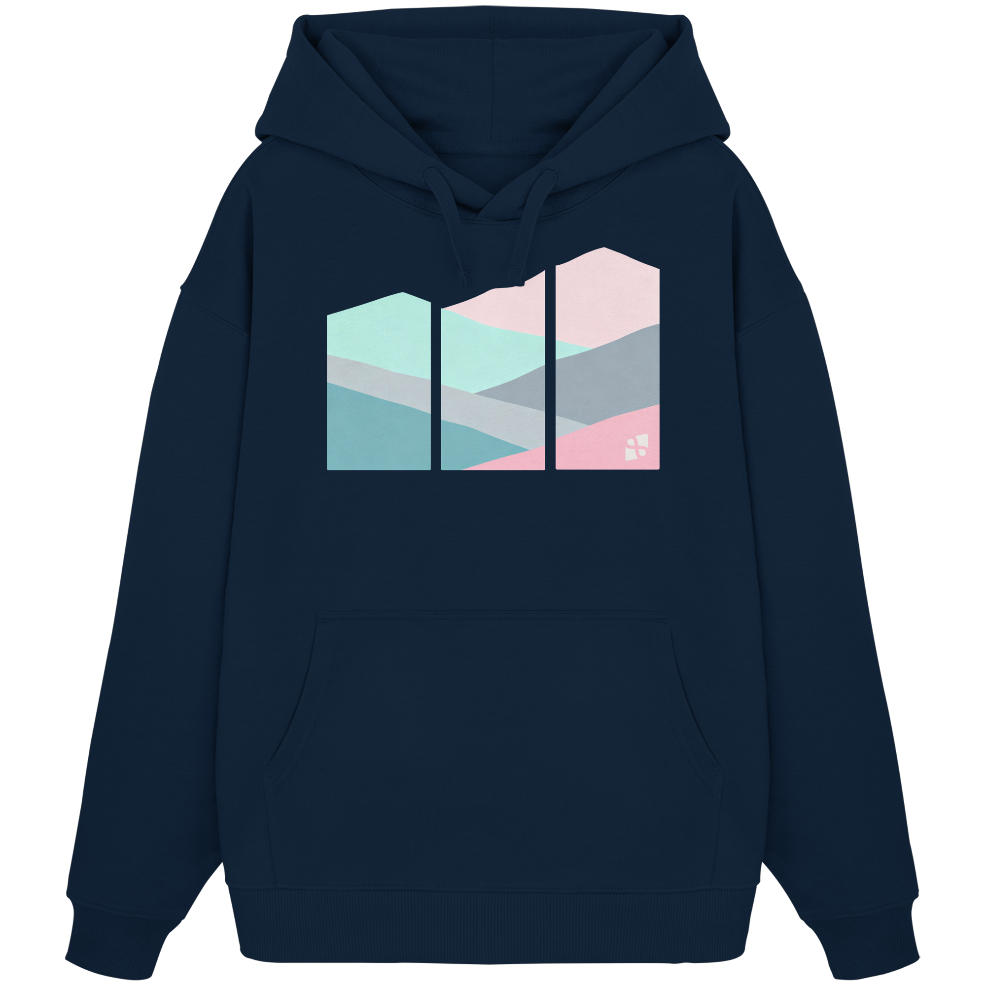 Pastell Mountain - Organic Oversize Hoodie