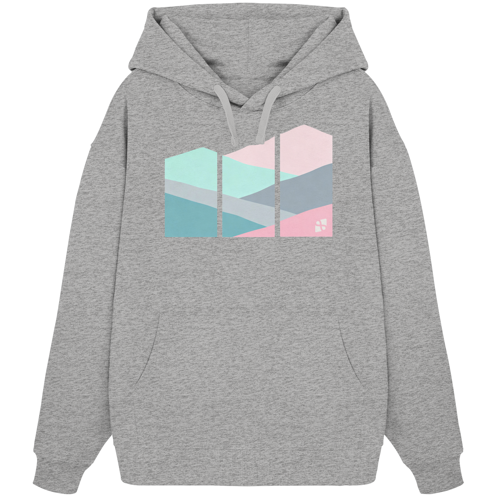 Pastell Mountain - Organic Oversize Hoodie