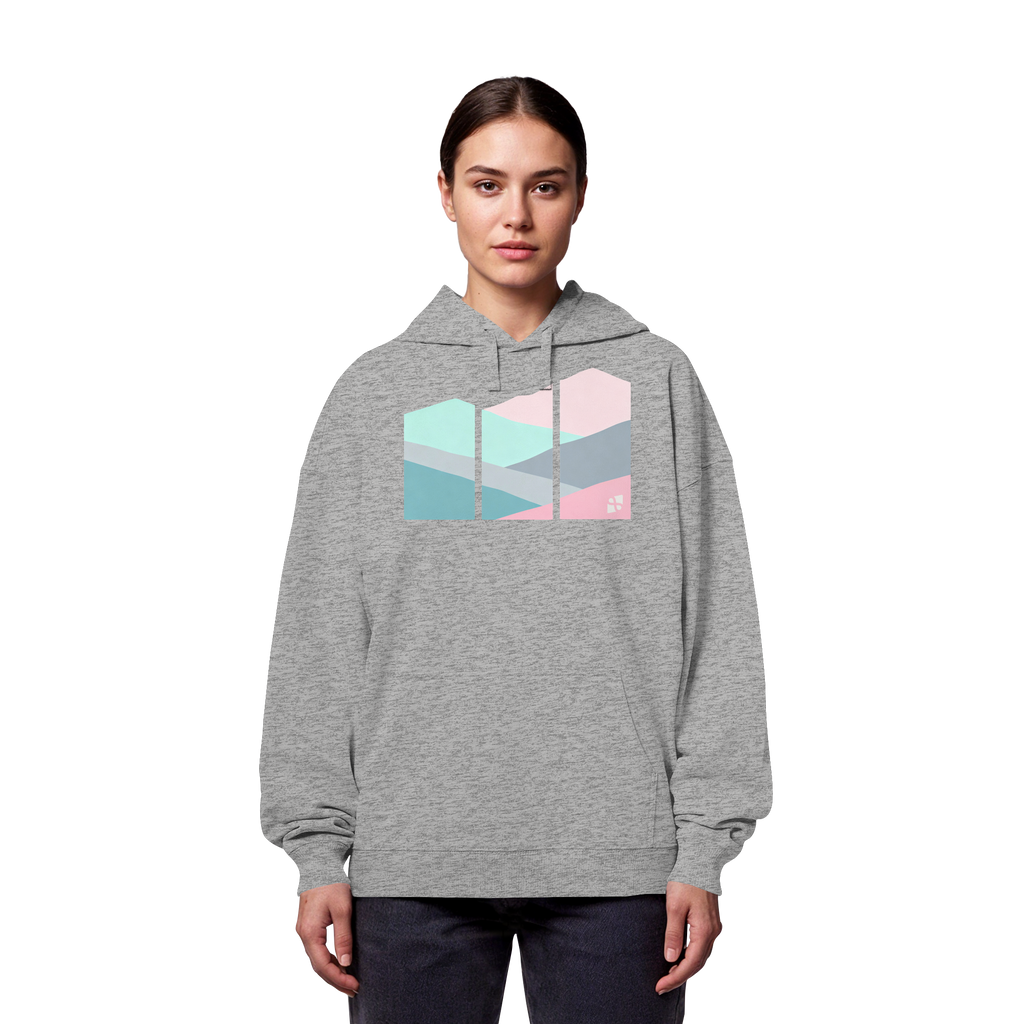 Pastell Mountain - Organic Oversize Hoodie