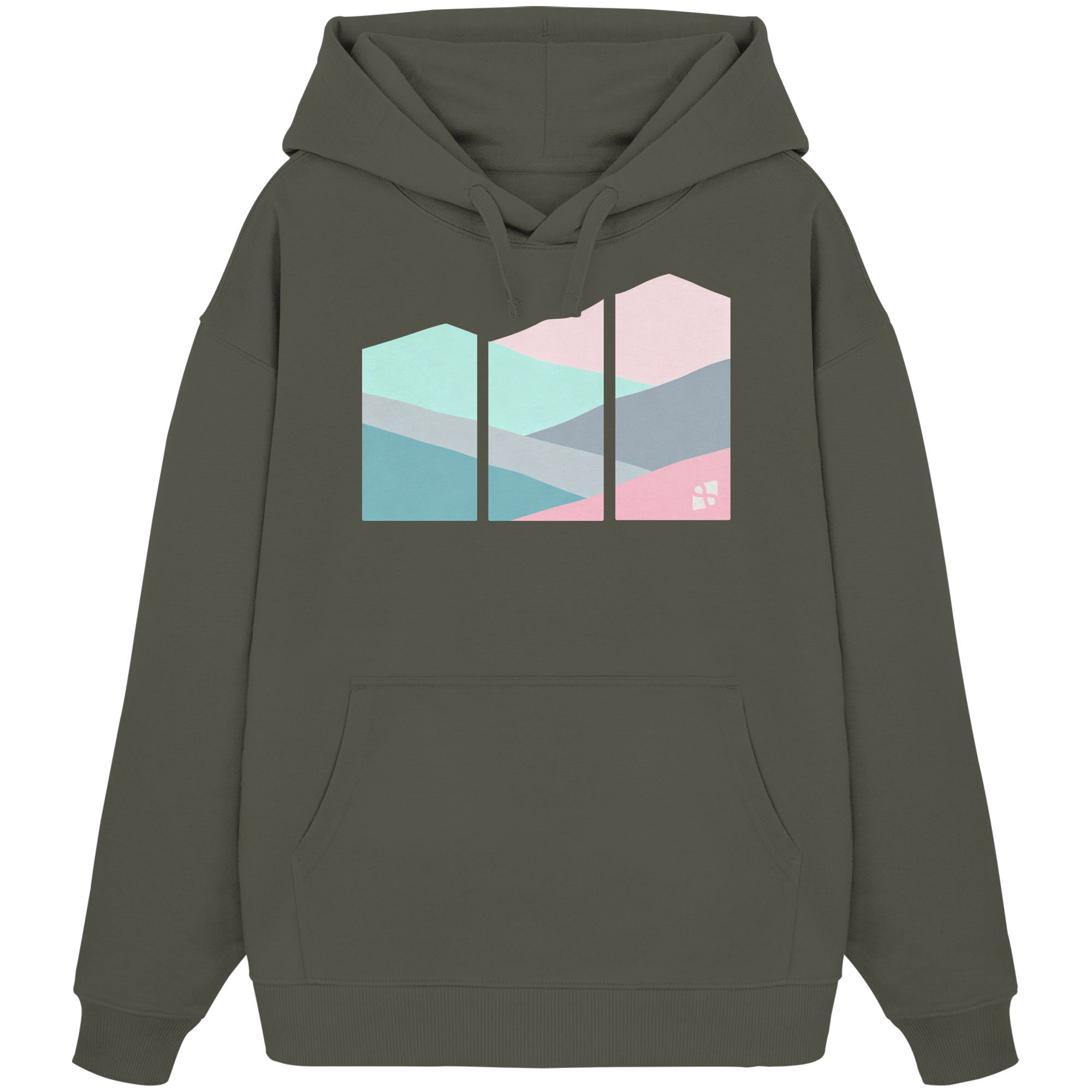 Pastell Mountain - Organic Oversize Hoodie
