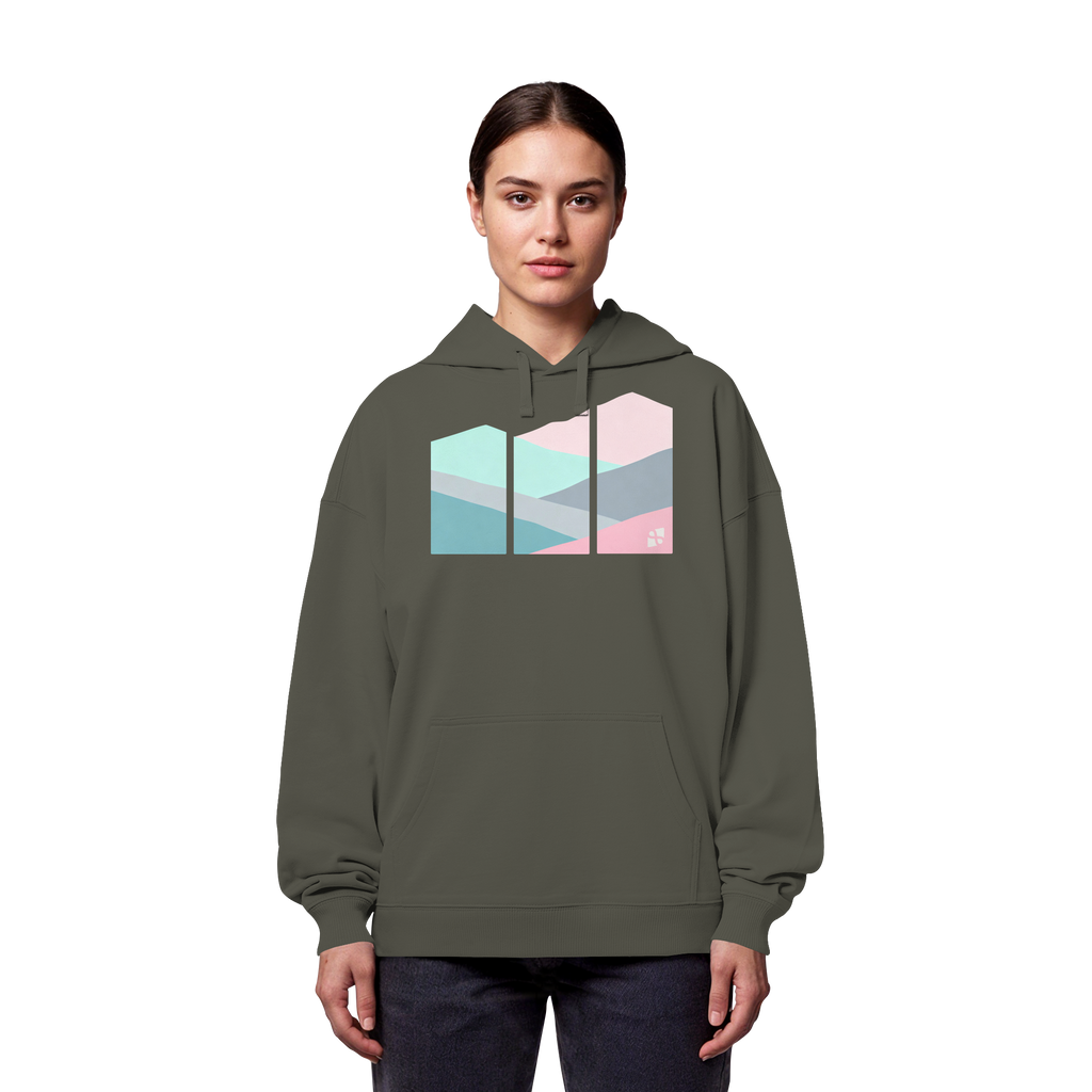 Pastell Mountain - Organic Oversize Hoodie