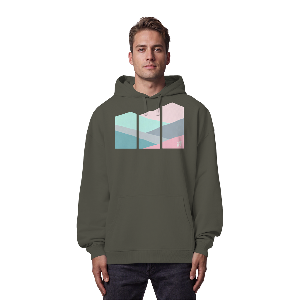 Pastell Mountain - Organic Oversize Hoodie