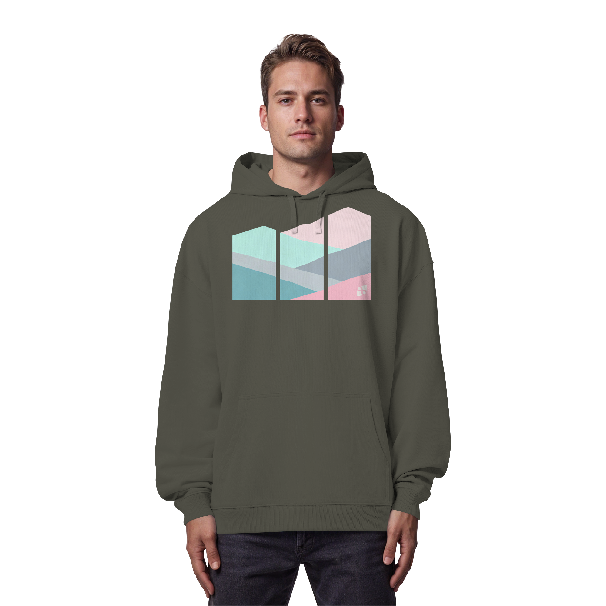 Pastell Mountain - Organic Oversize Hoodie