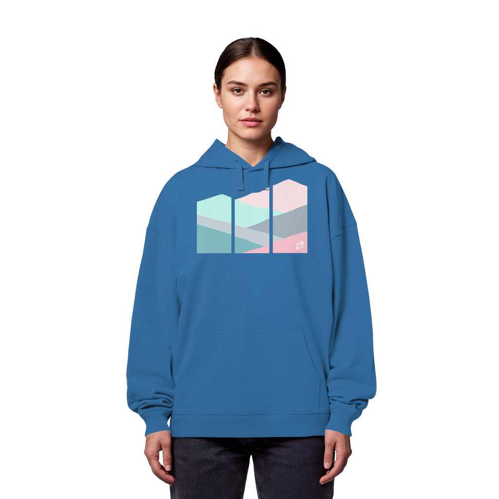 Pastell Mountain - Organic Oversize Hoodie