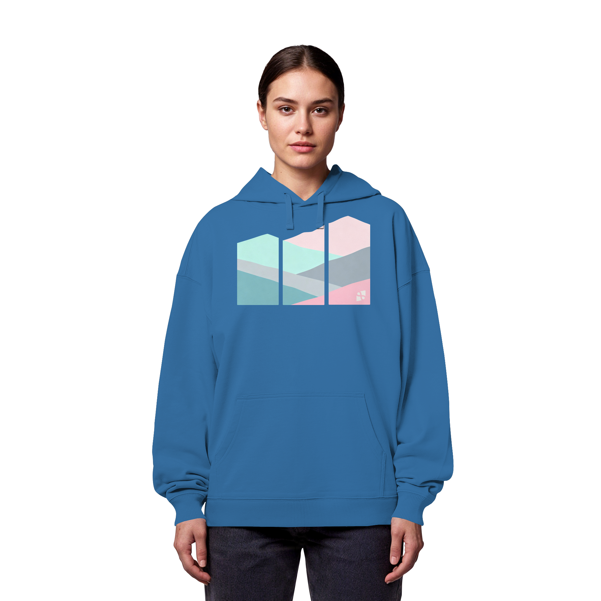 Pastell Mountain - Organic Oversize Hoodie