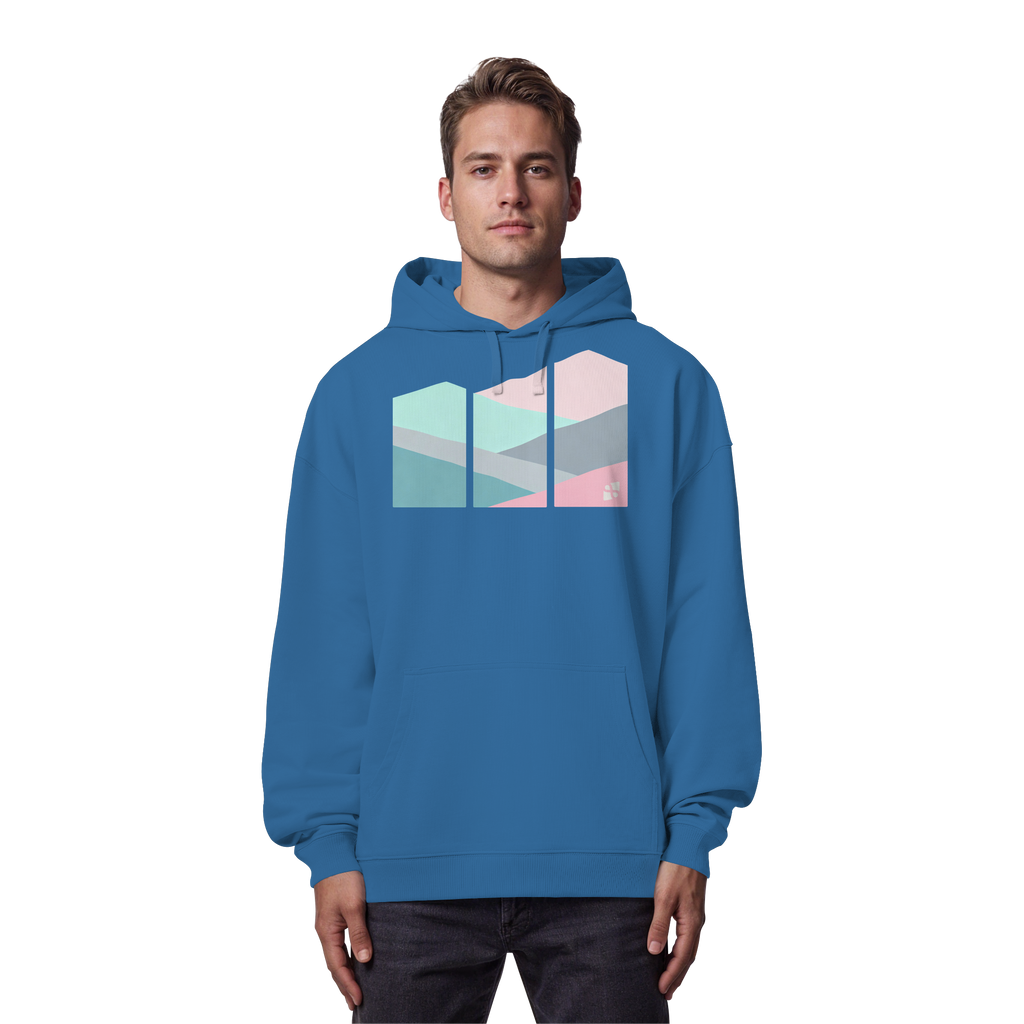 Pastell Mountain - Organic Oversize Hoodie