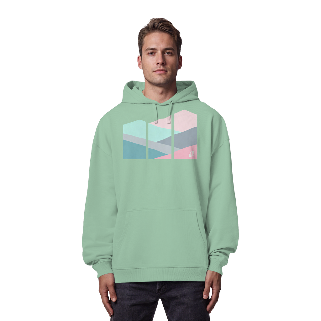 Pastell Mountain - Organic Oversize Hoodie
