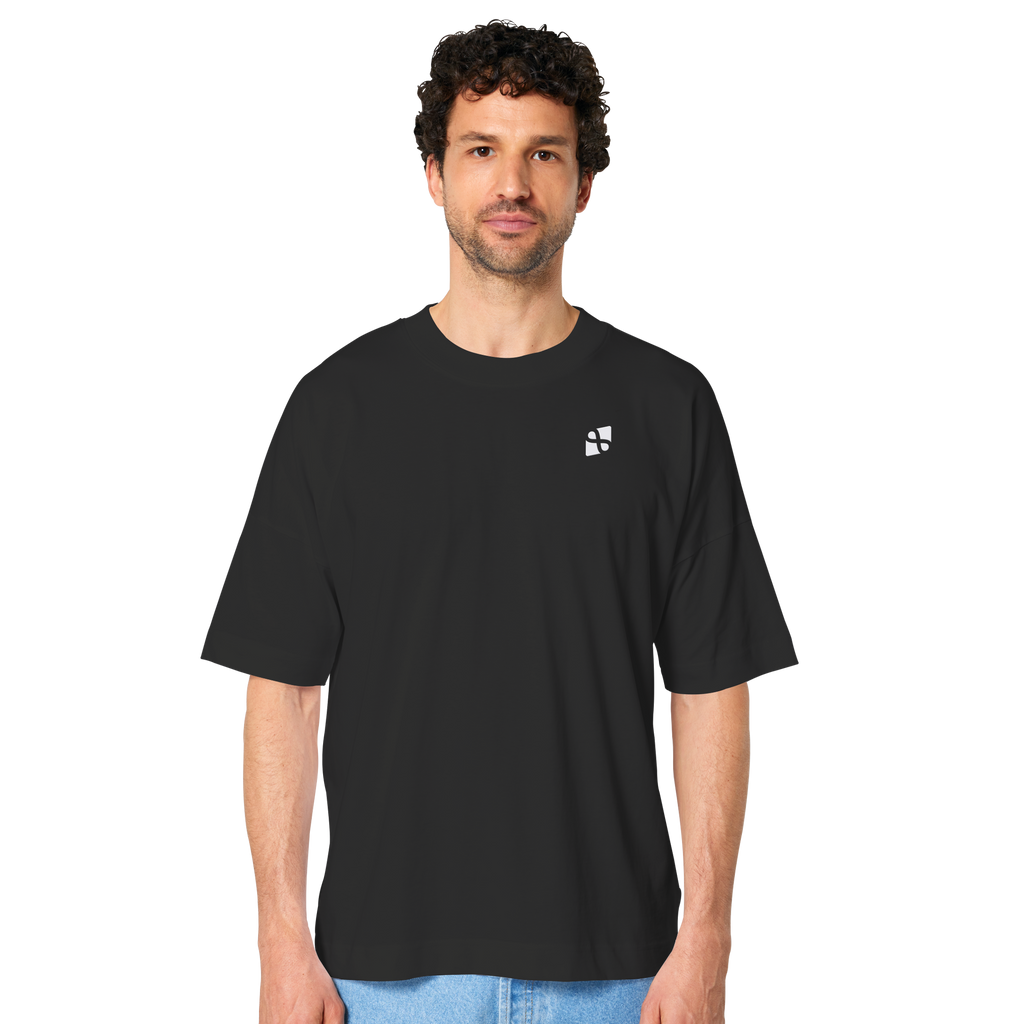 WTF - "Wear The Fair" Print mit besticktem Emblem - Organic Oversize Shirt