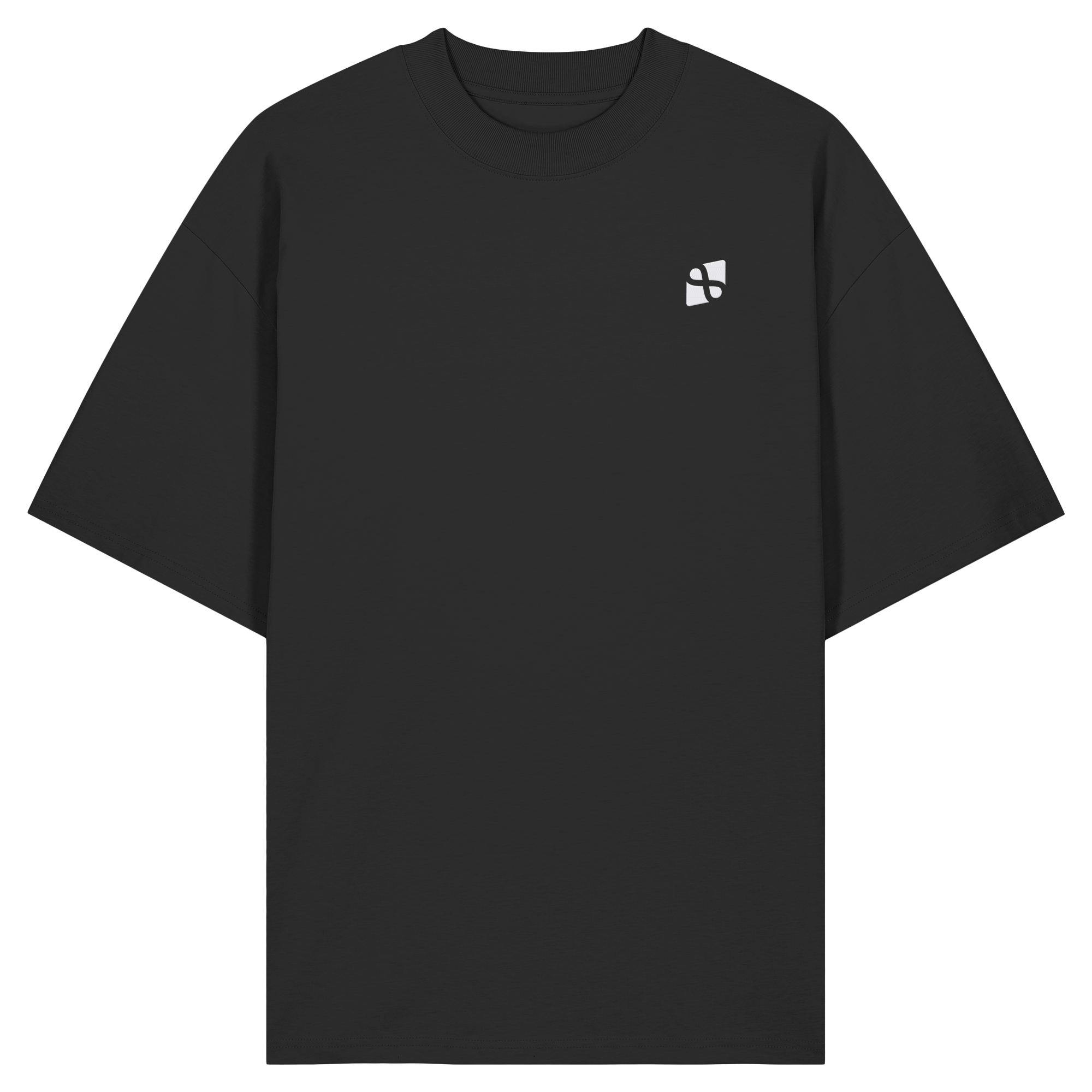 Tannenhäher mit Zirbelnuss + Emblem Stick - Organic Oversize Shirt