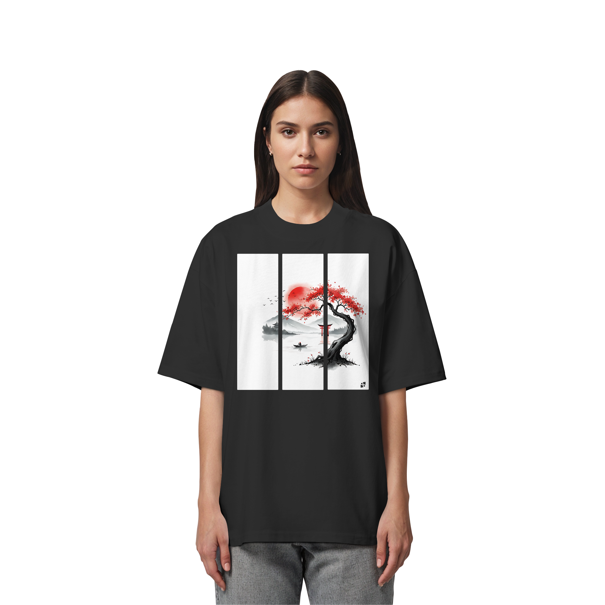 Kirschblüten Vibes - Organic Oversize Shirt