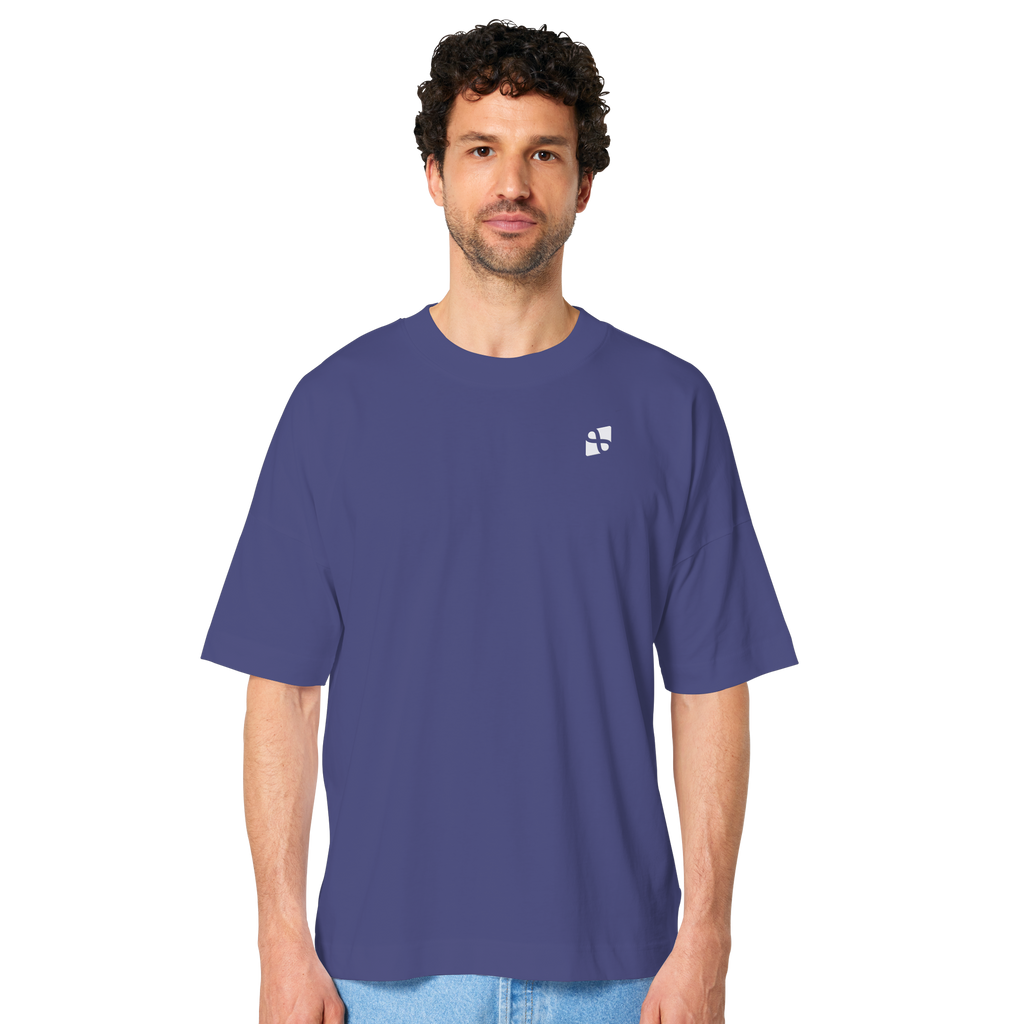 WTF - "Wear The Fair" Print mit besticktem Emblem - Organic Oversize Shirt