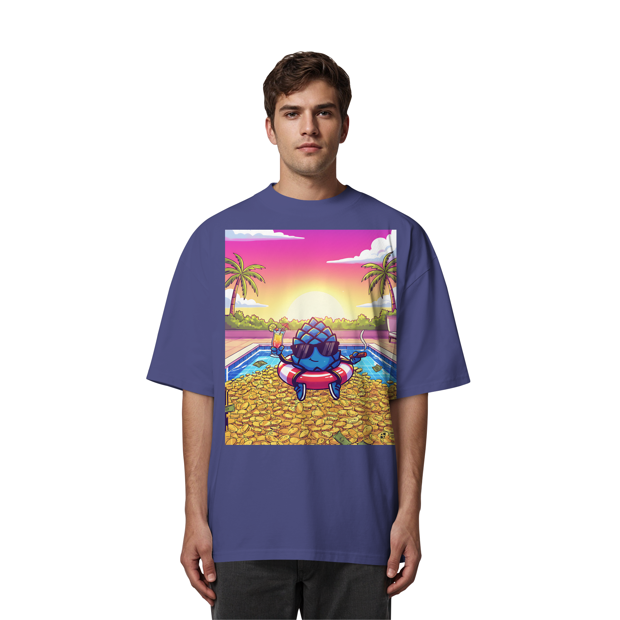 Zirbinator Money & Gold - Organic Oversize Shirt