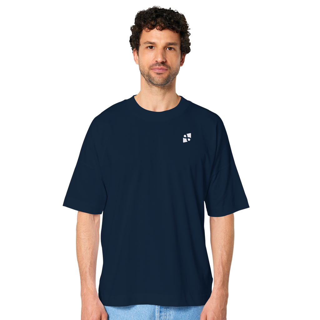 WTF - "Wear The Fair" Print mit besticktem Emblem - Organic Oversize Shirt