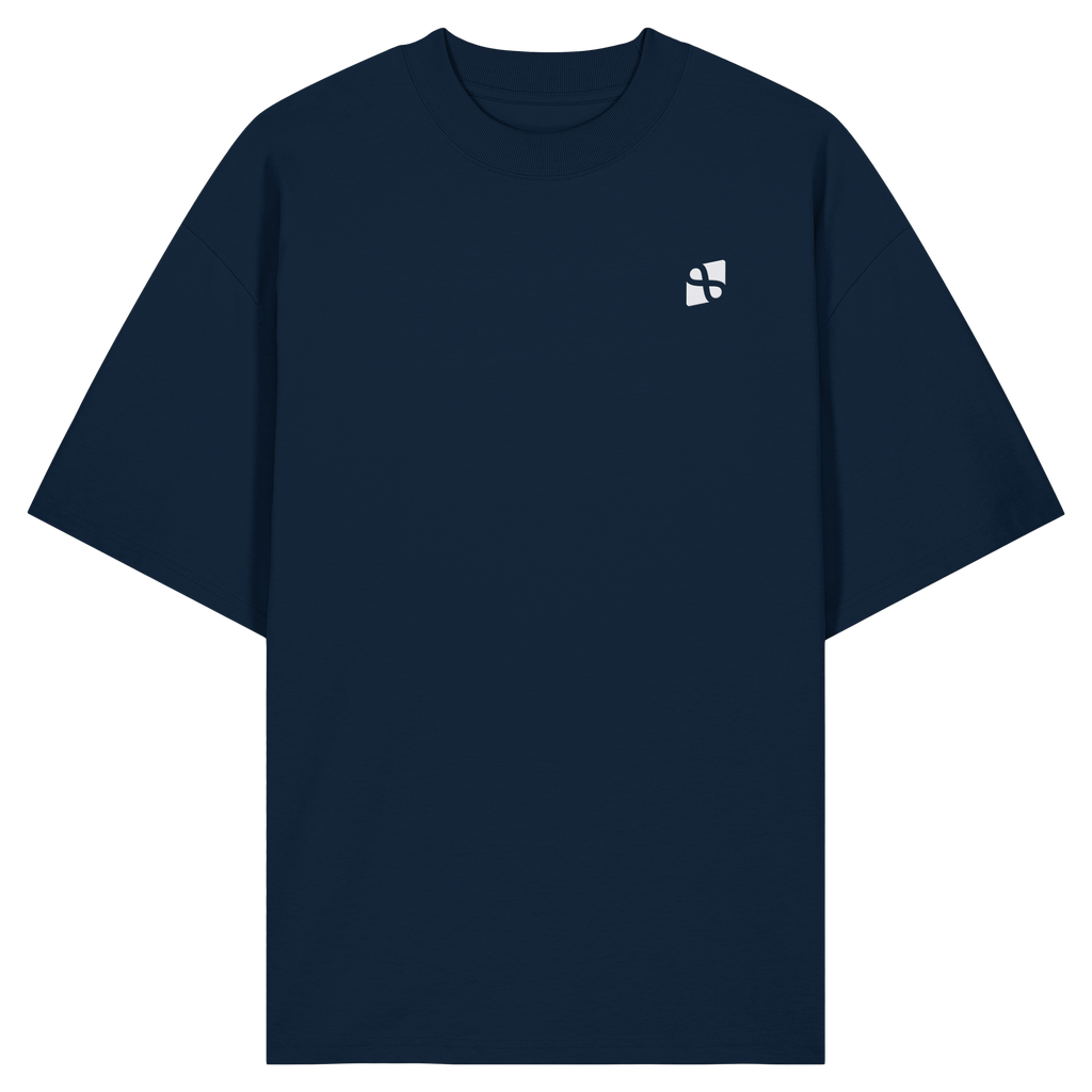 Tannenhäher mit Zirbelnuss + Emblem Stick - Organic Oversize Shirt