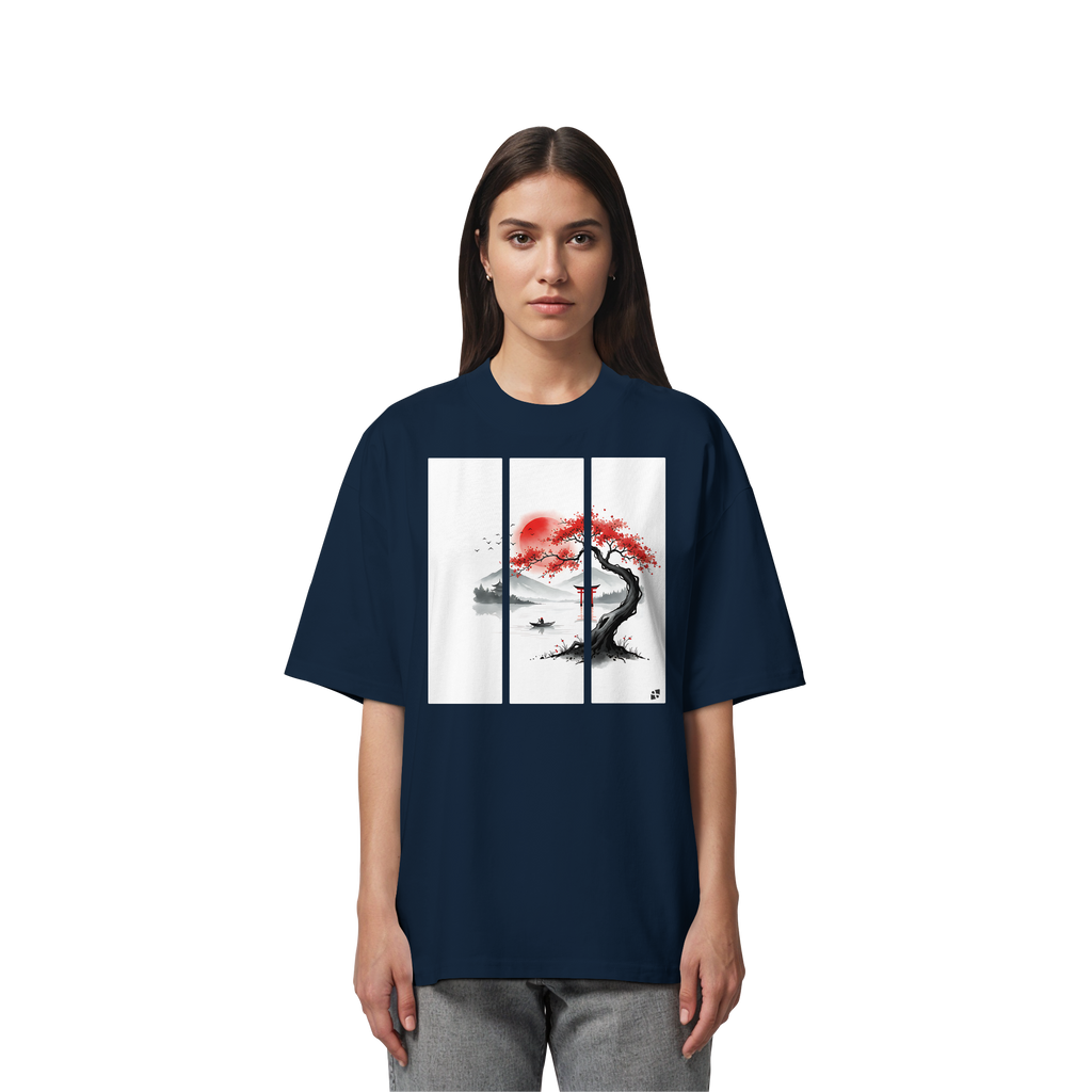 Kirschblüten Vibes - Organic Oversize Shirt