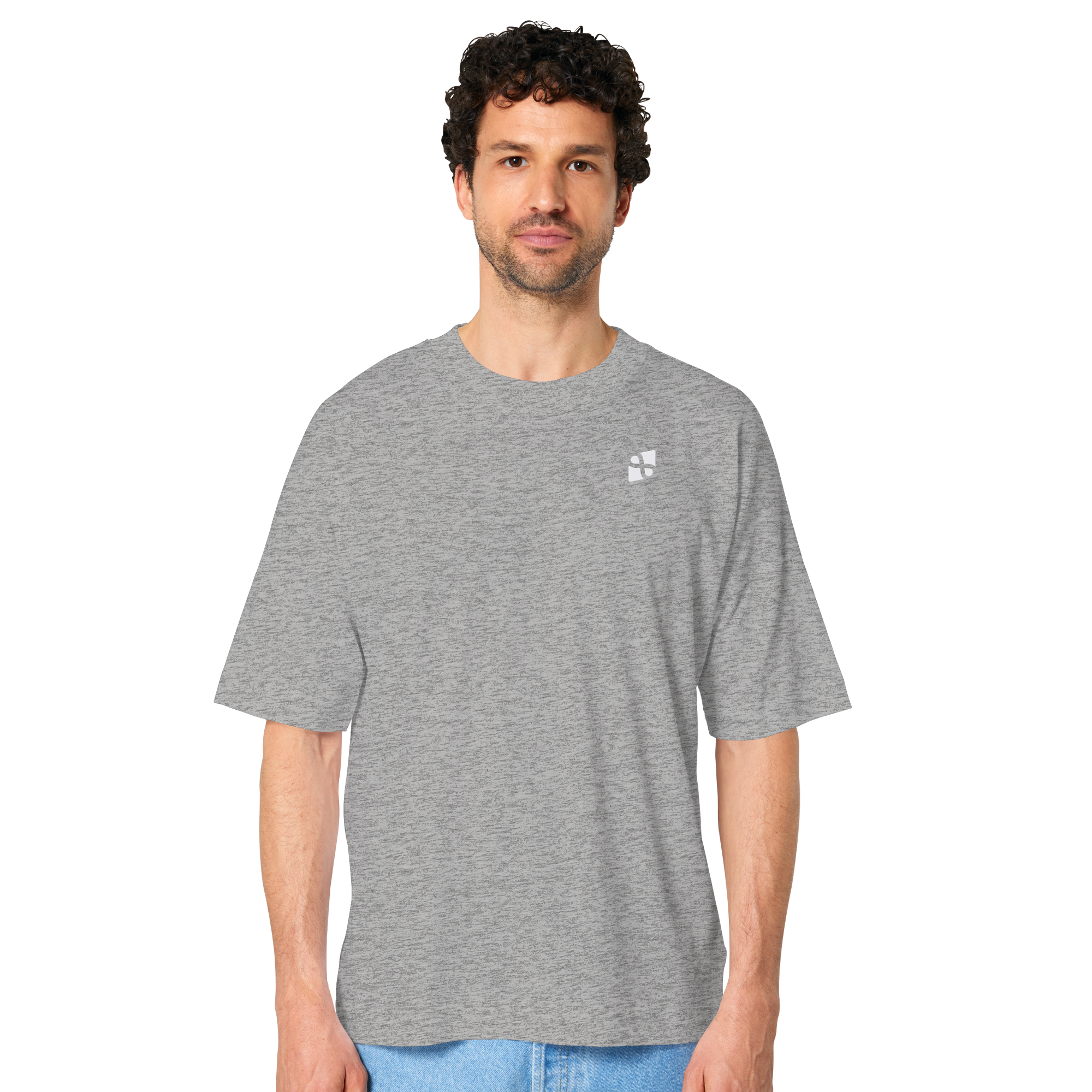 Tannenhäher mit Zirbelnuss + Emblem Stick - Organic Oversize Shirt