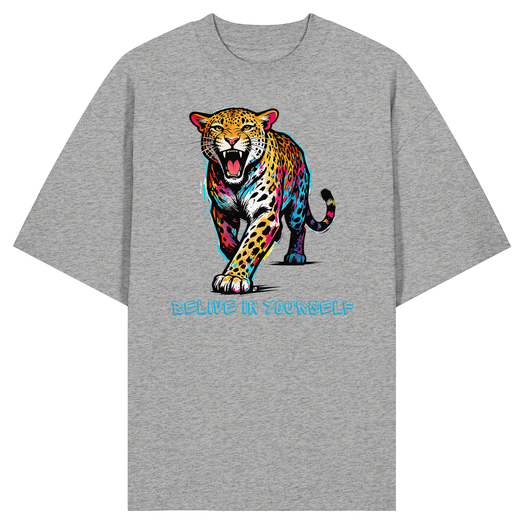 BIY Leopard - Organic Oversize Shirt