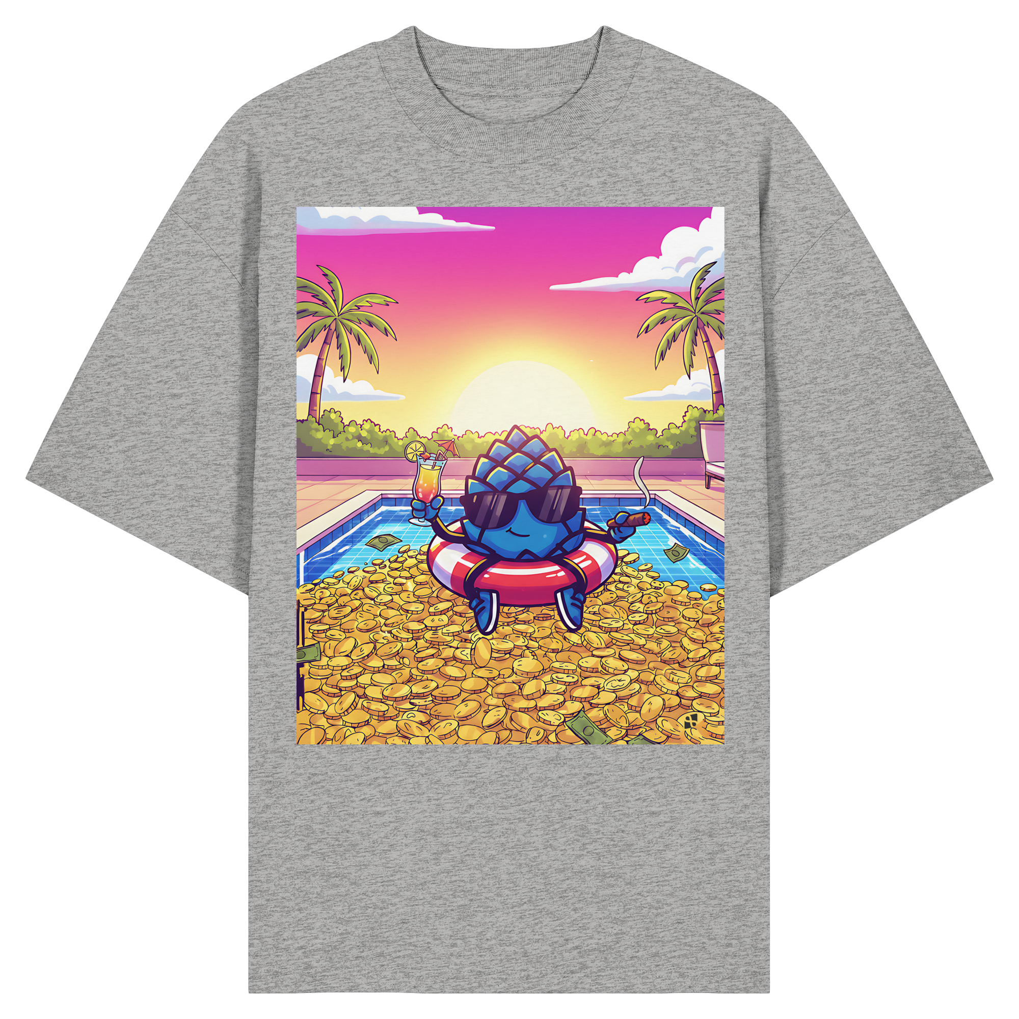 Zirbinator Money & Gold - Organic Oversize Shirt