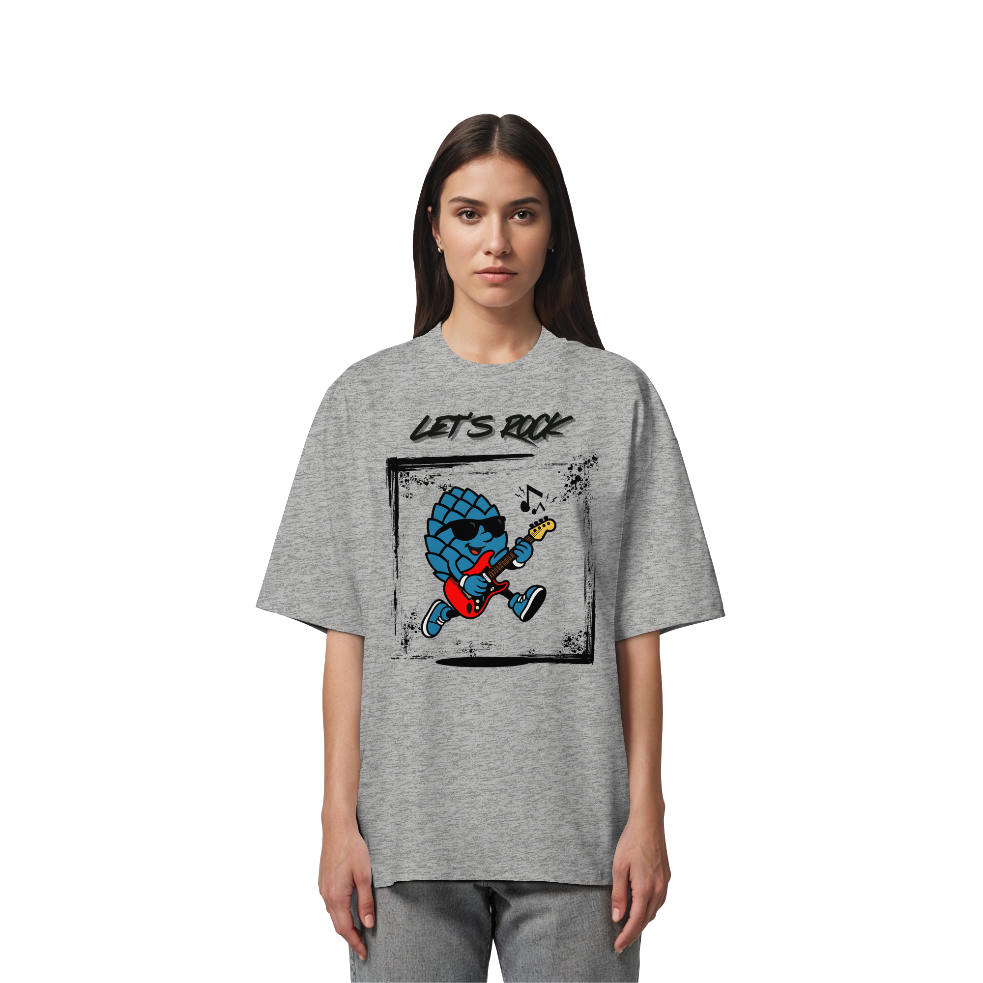 Lets Rock Zirbi - Organic Oversize Shirt