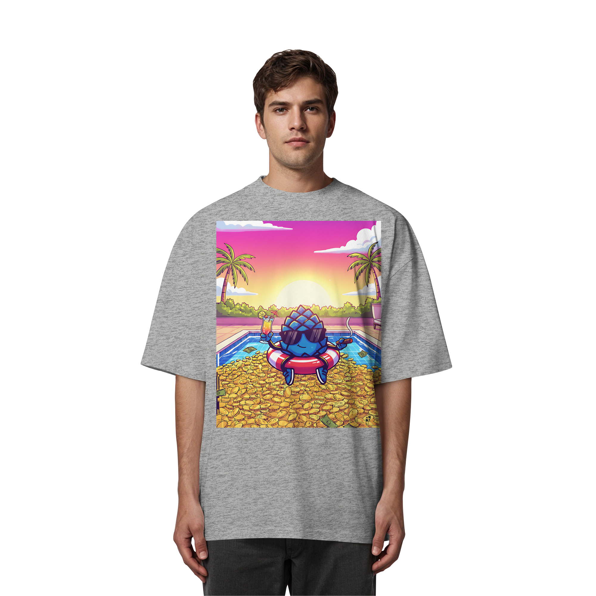 Zirbinator Money & Gold - Organic Oversize Shirt