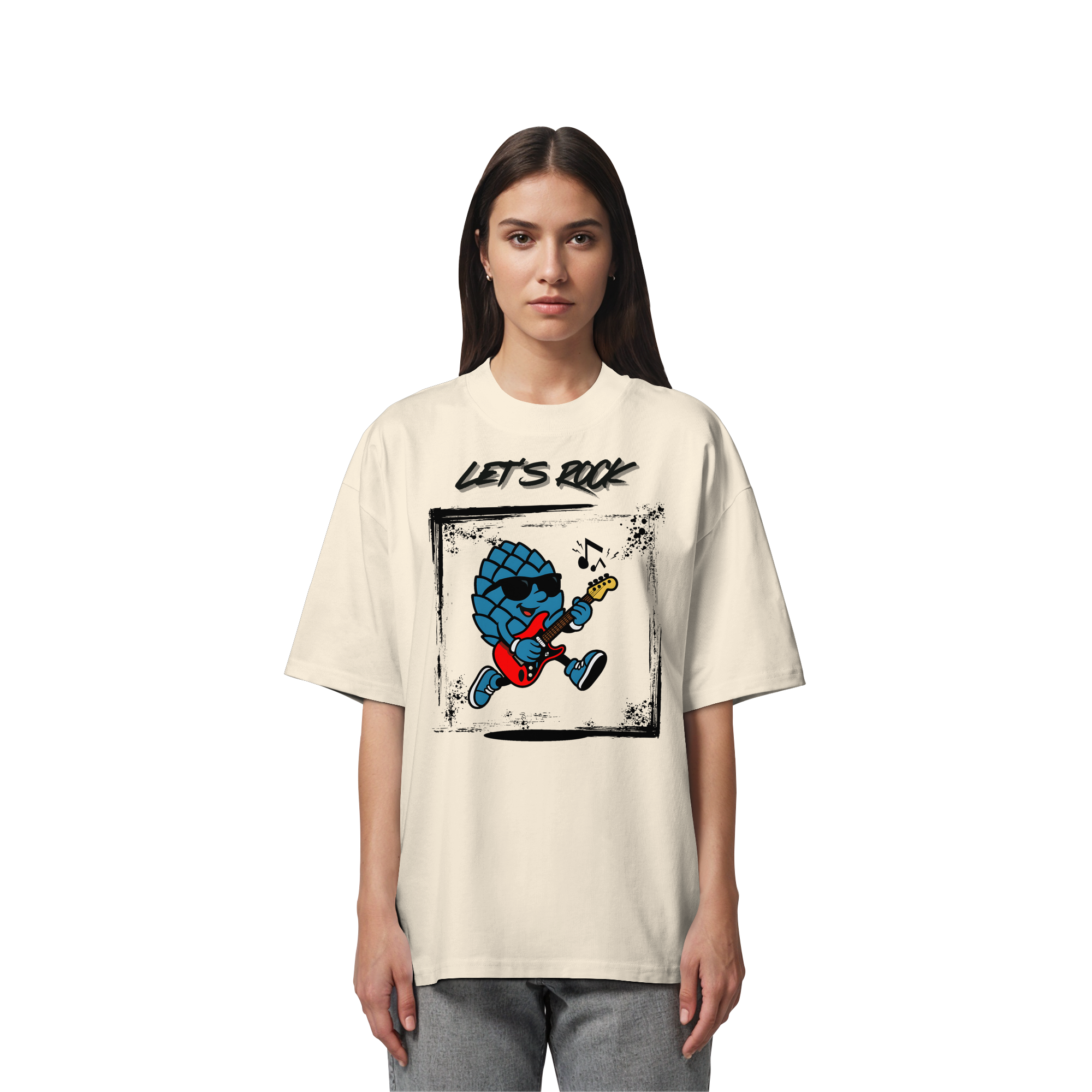 Lets Rock Zirbi - Organic Oversize Shirt
