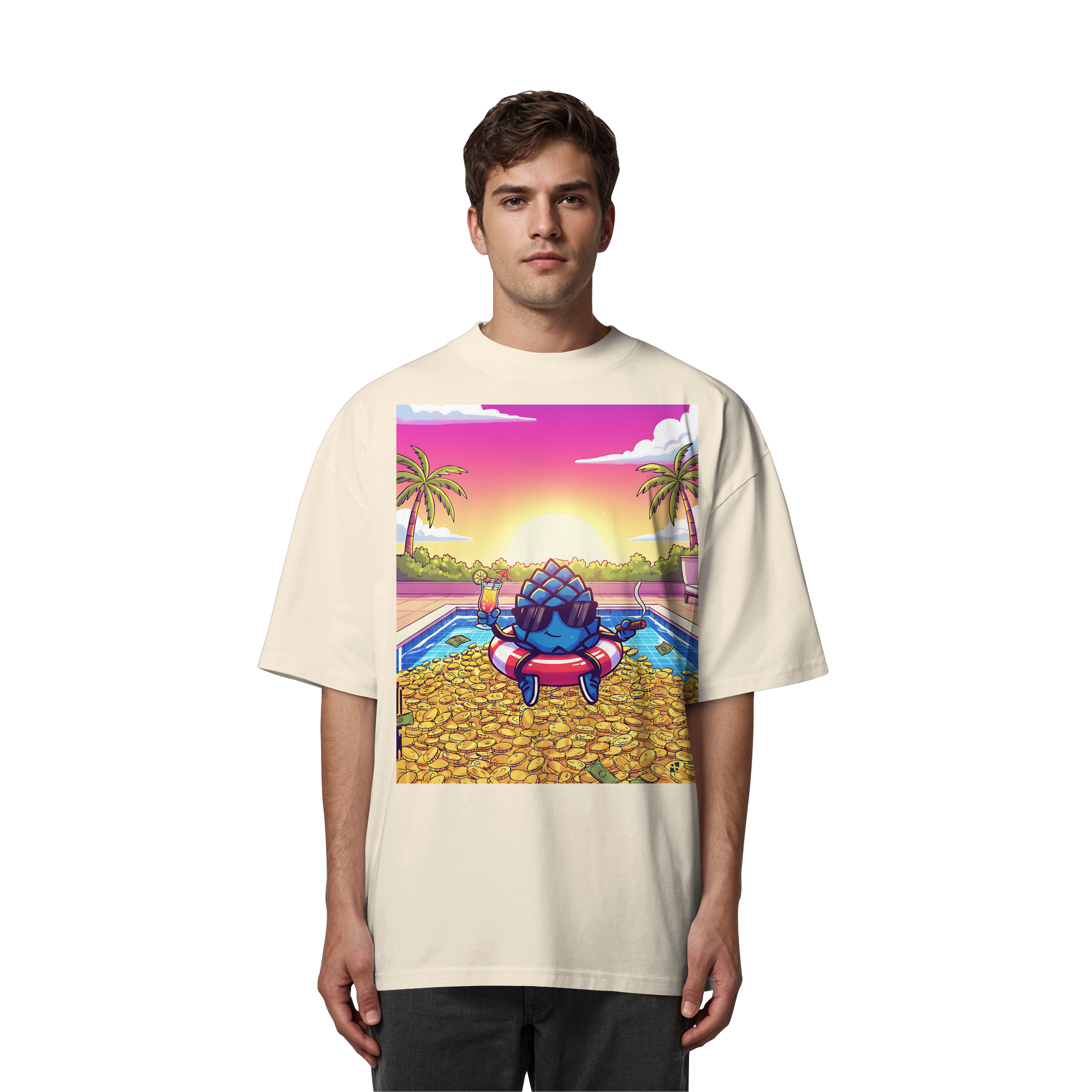 Zirbinator Money & Gold - Organic Oversize Shirt