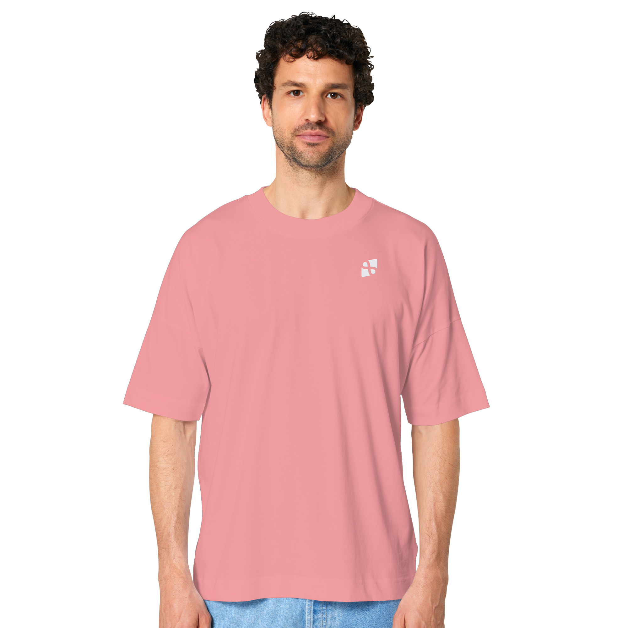 Tannenhäher mit Zirbelnuss + Emblem Stick - Organic Oversize Shirt
