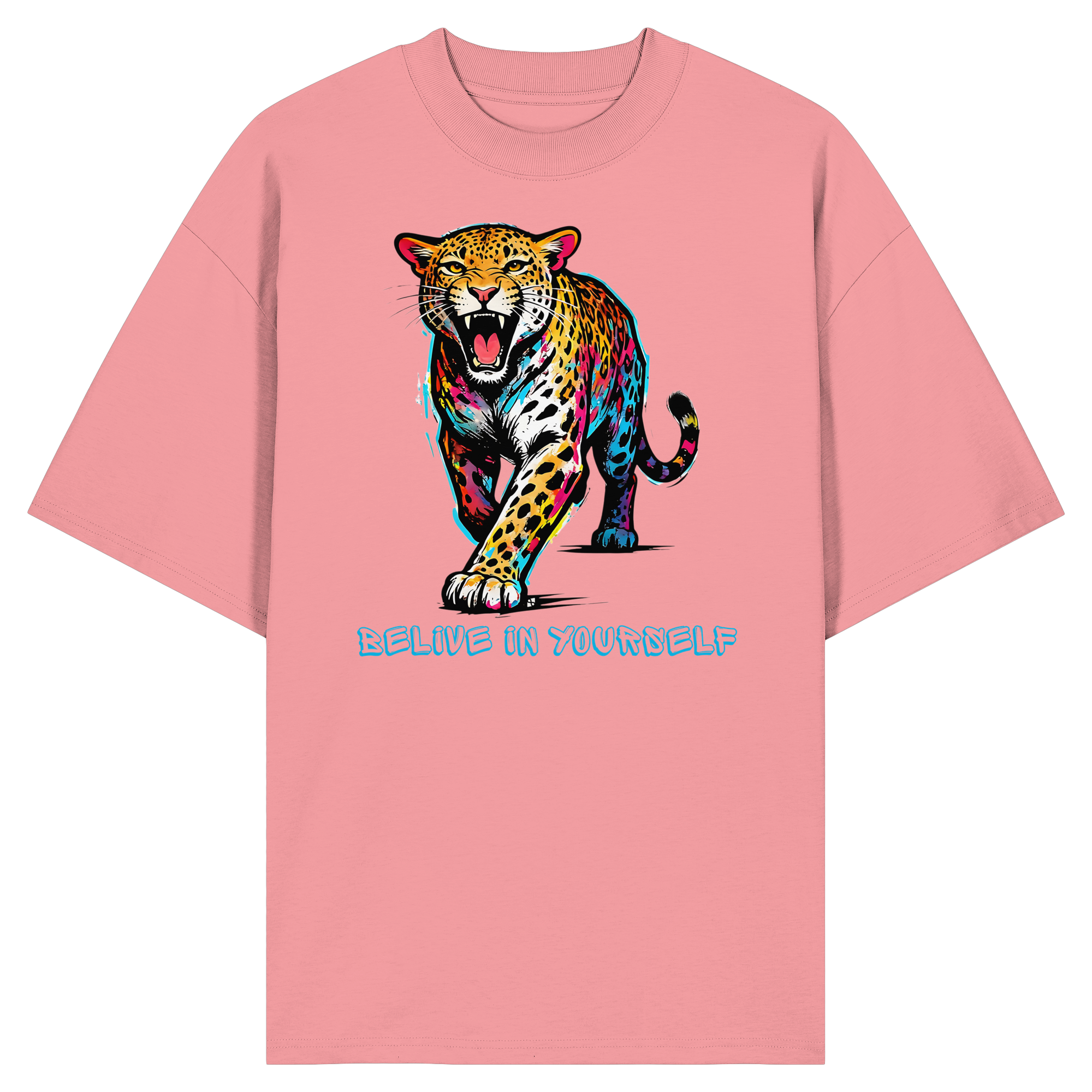 BIY Leopard - Organic Oversize Shirt