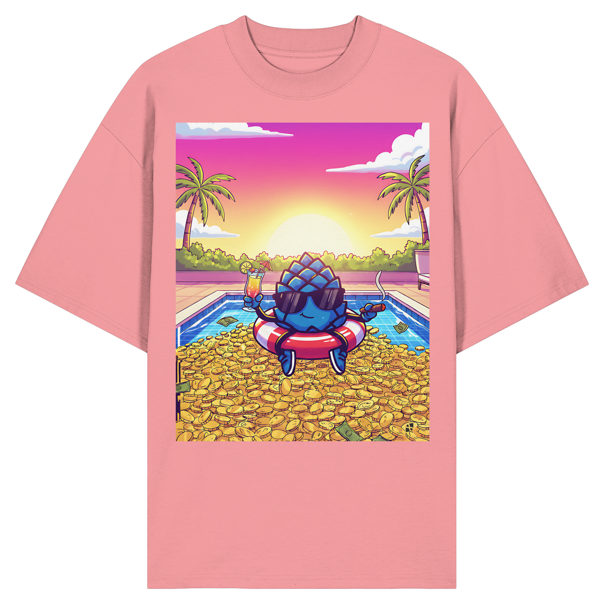 Zirbinator Money & Gold - Organic Oversize Shirt