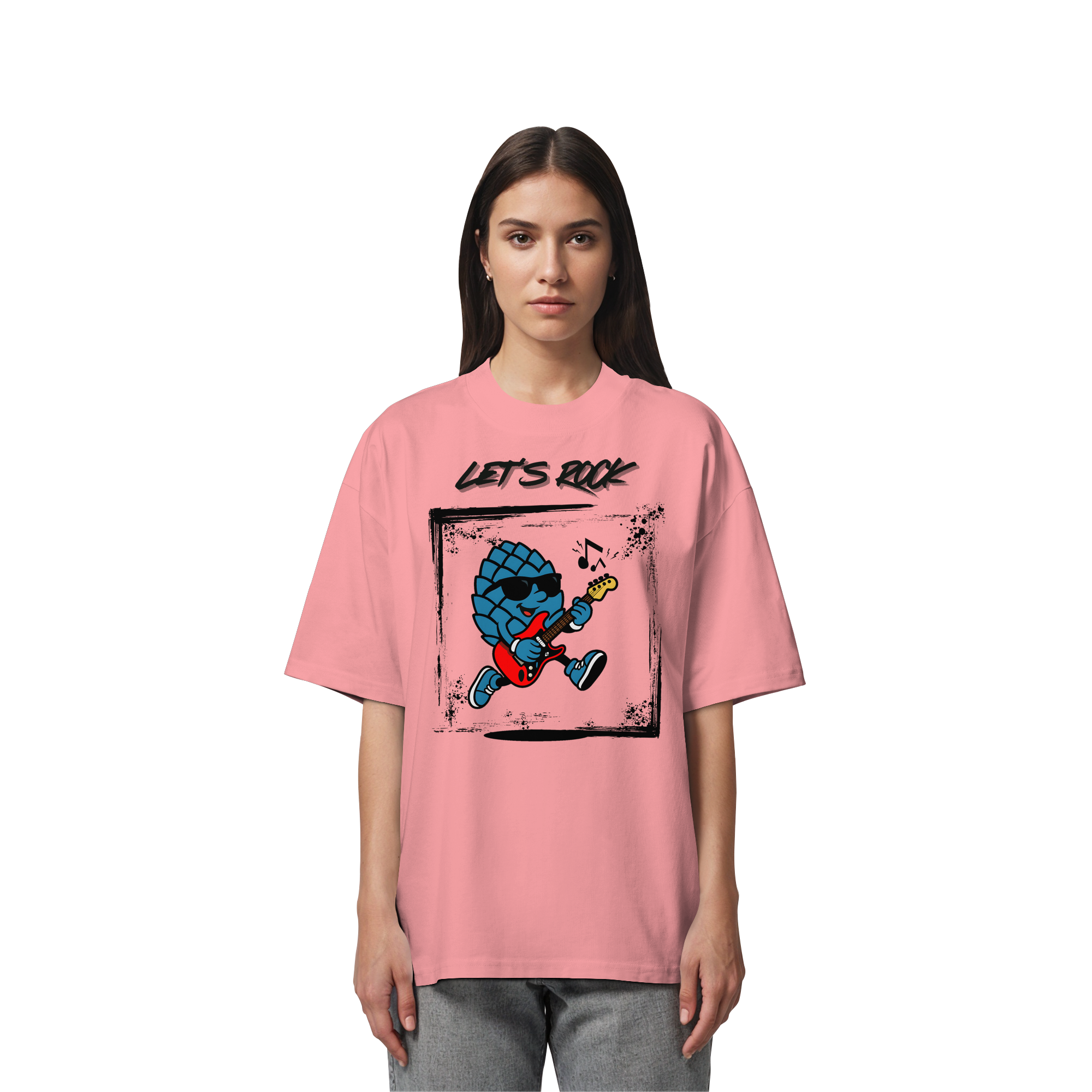 Lets Rock Zirbi - Organic Oversize Shirt