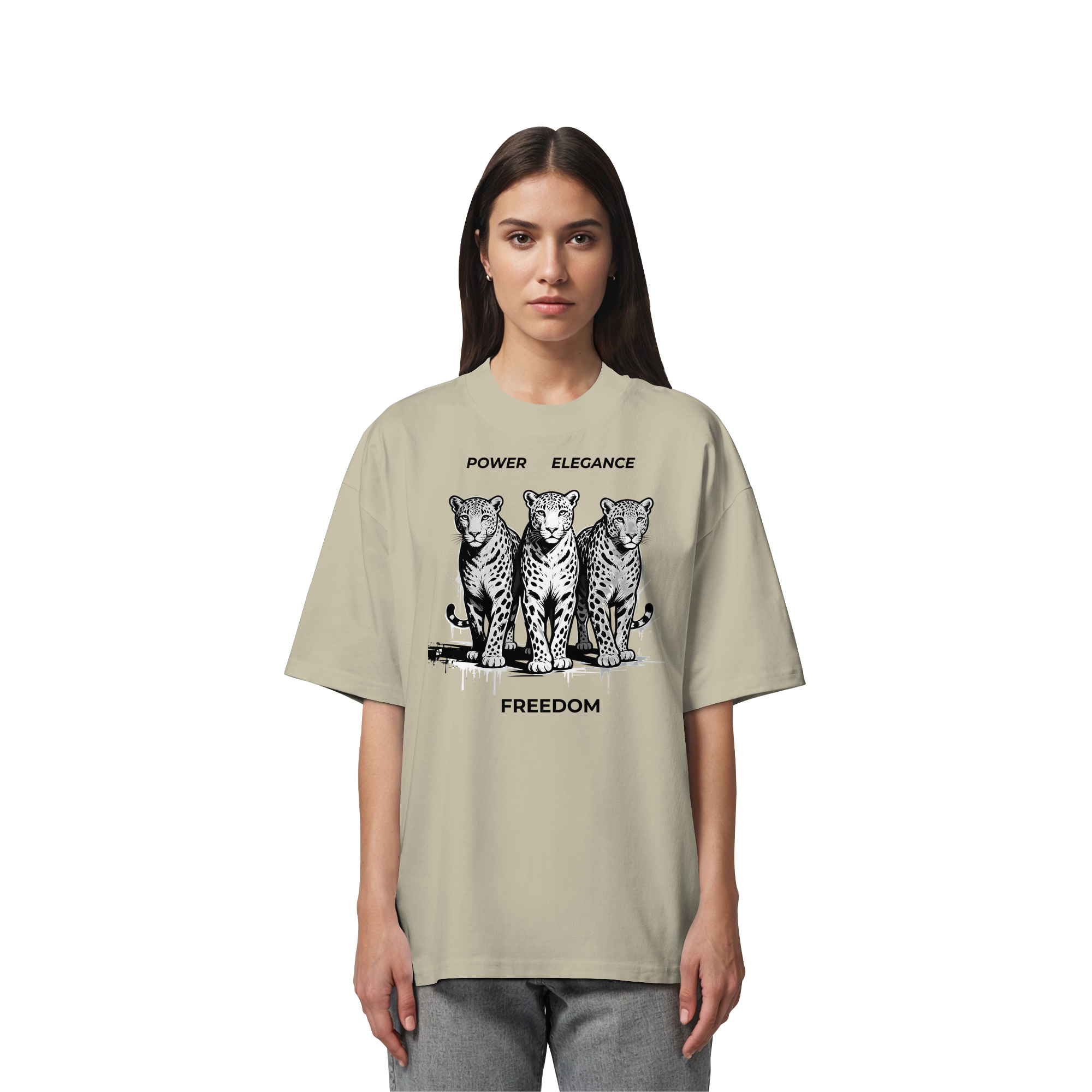 PER Leoparden - Organic Oversize Shirt