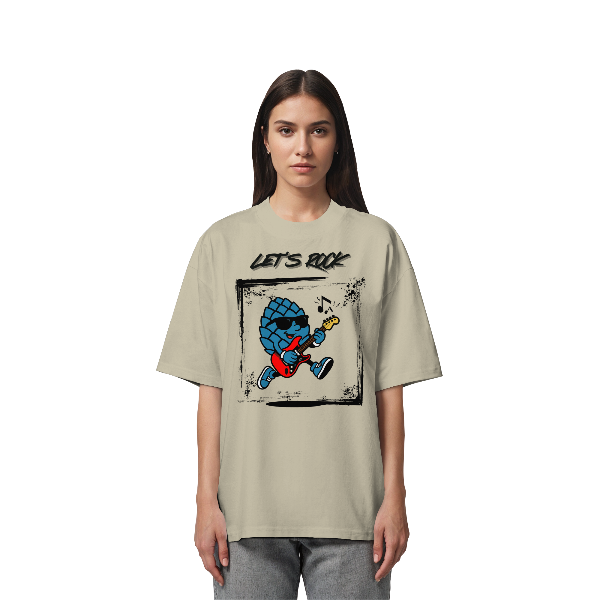 Lets Rock Zirbi - Organic Oversize Shirt