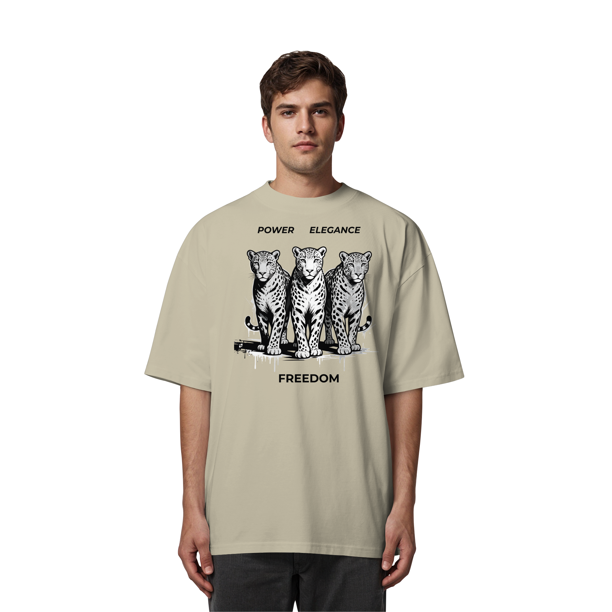 PER Leoparden - Organic Oversize Shirt