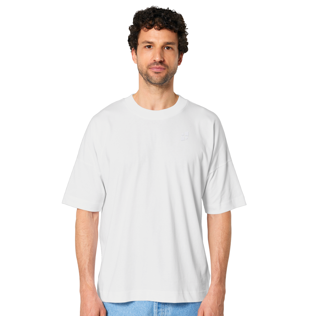 WTF - "Wear The Fair" Print mit besticktem Emblem - Organic Oversize Shirt