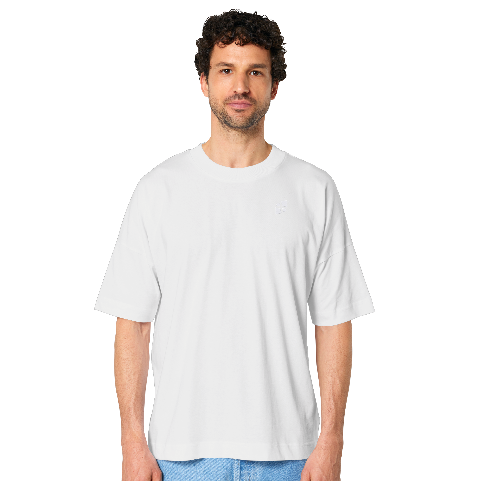 WTF - "Wear The Fair" Print mit besticktem Emblem - Organic Oversize Shirt