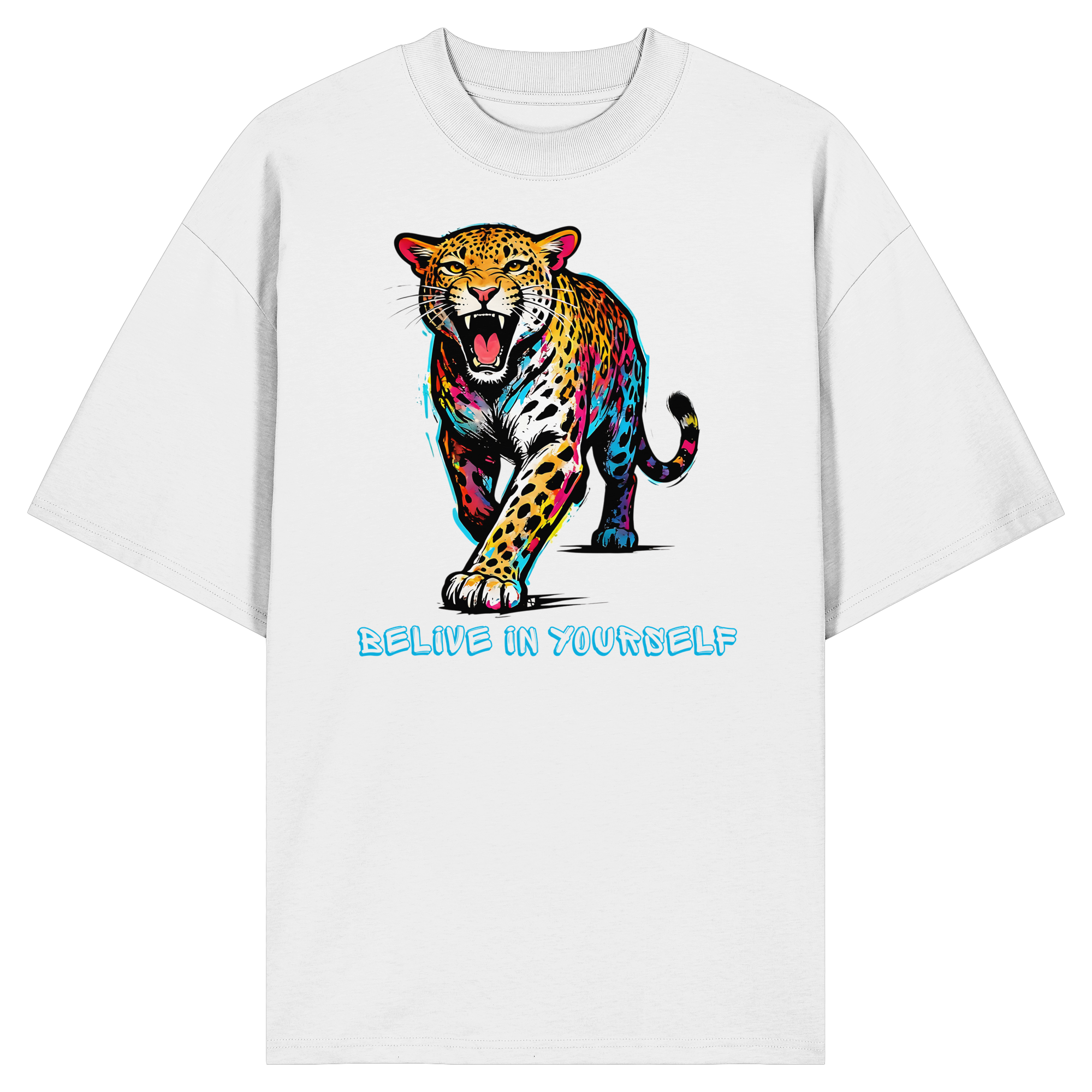 BIY Leopard - Organic Oversize Shirt