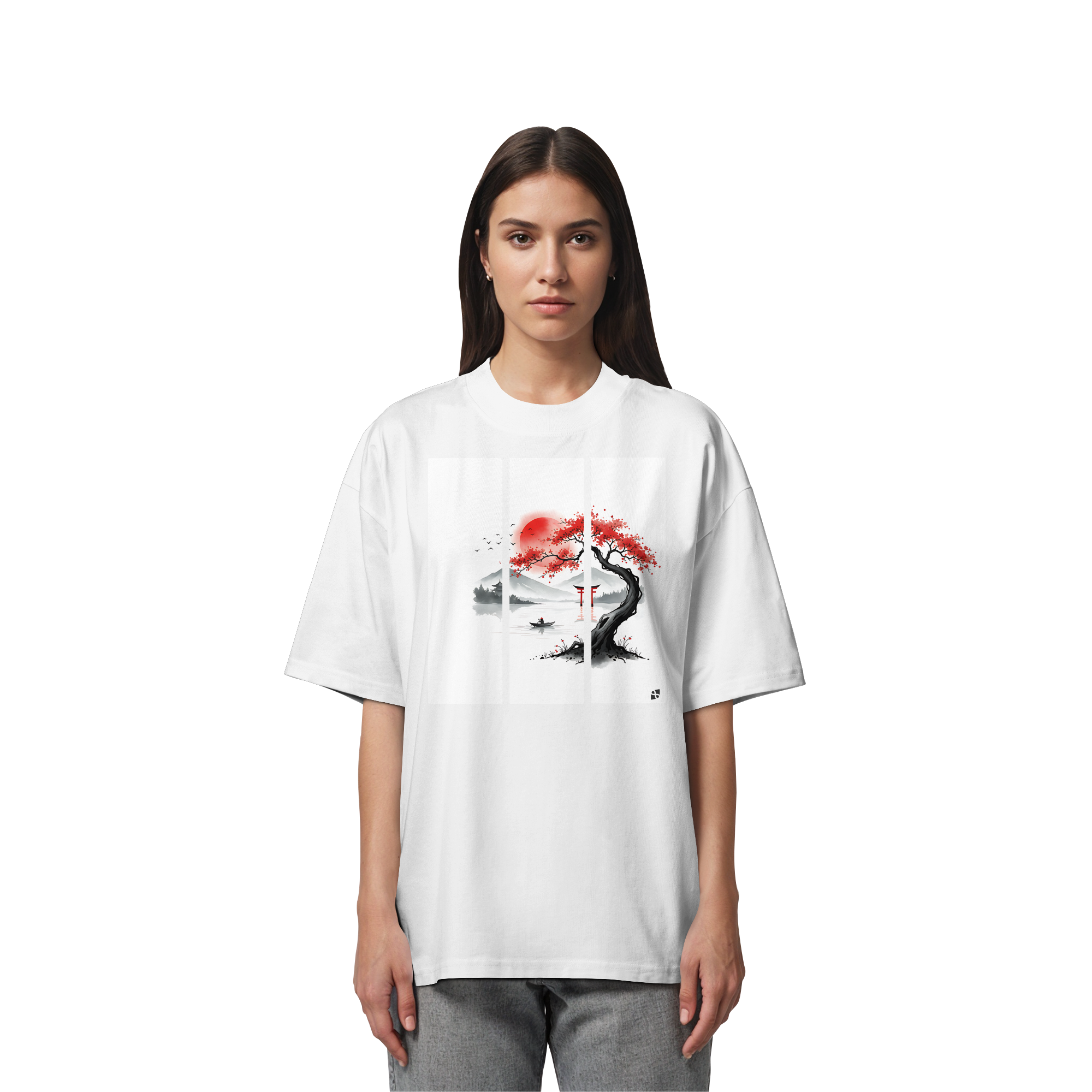 Kirschblüten Vibes - Organic Oversize Shirt