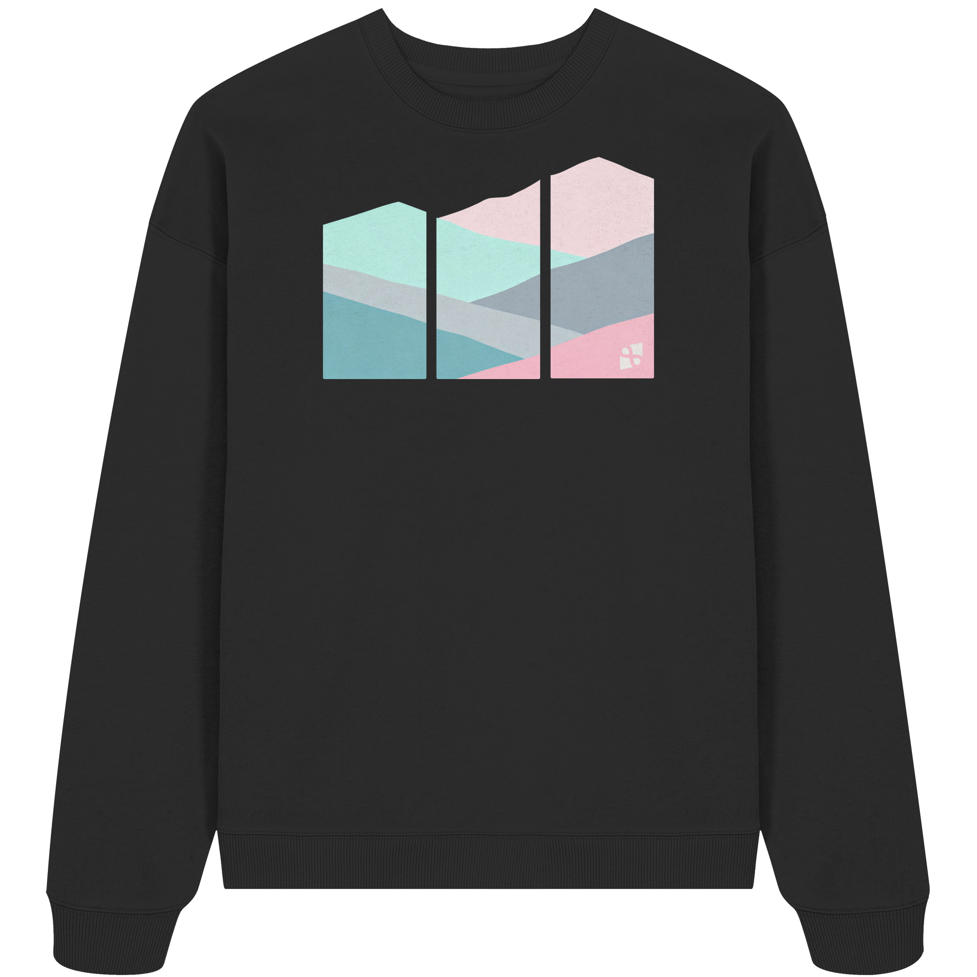 Pastell Mountain - Organic Oversize Sweatshirt
