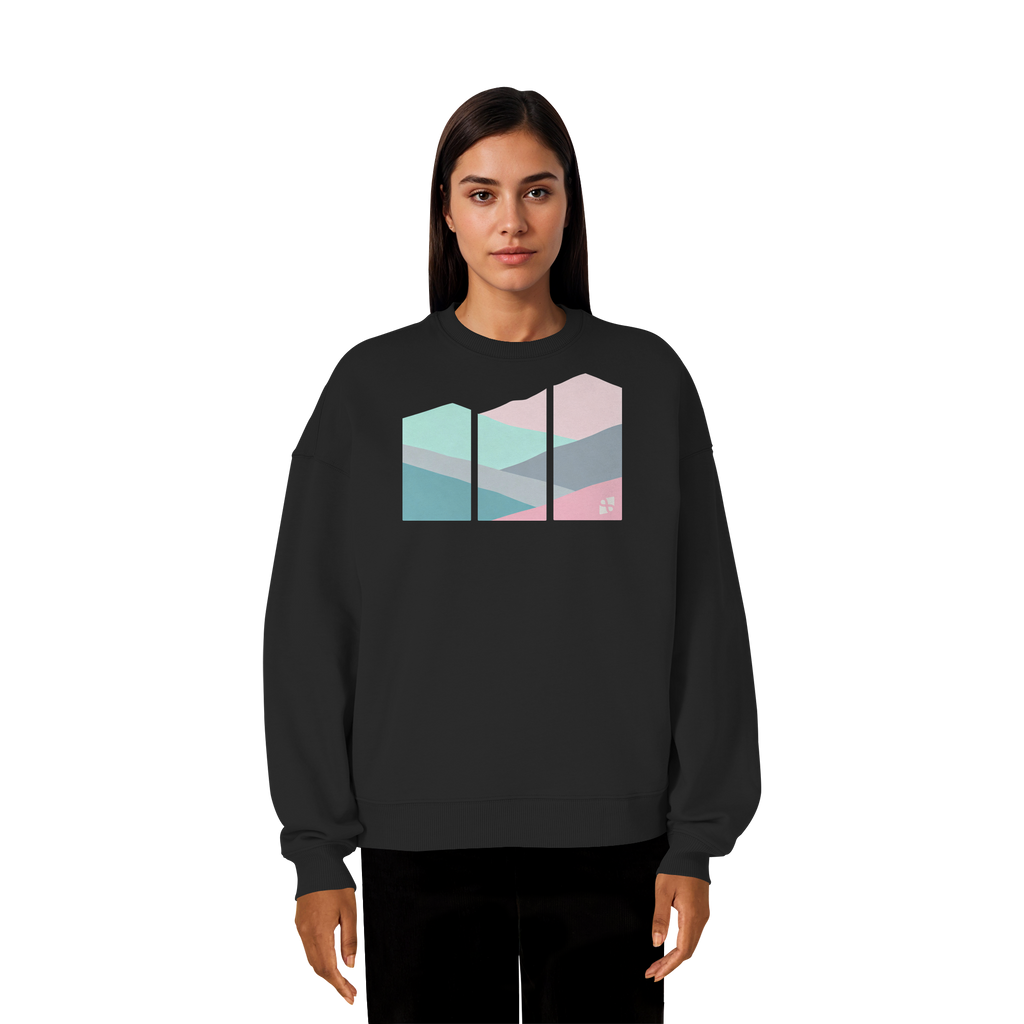 Pastell Mountain - Organic Oversize Sweatshirt