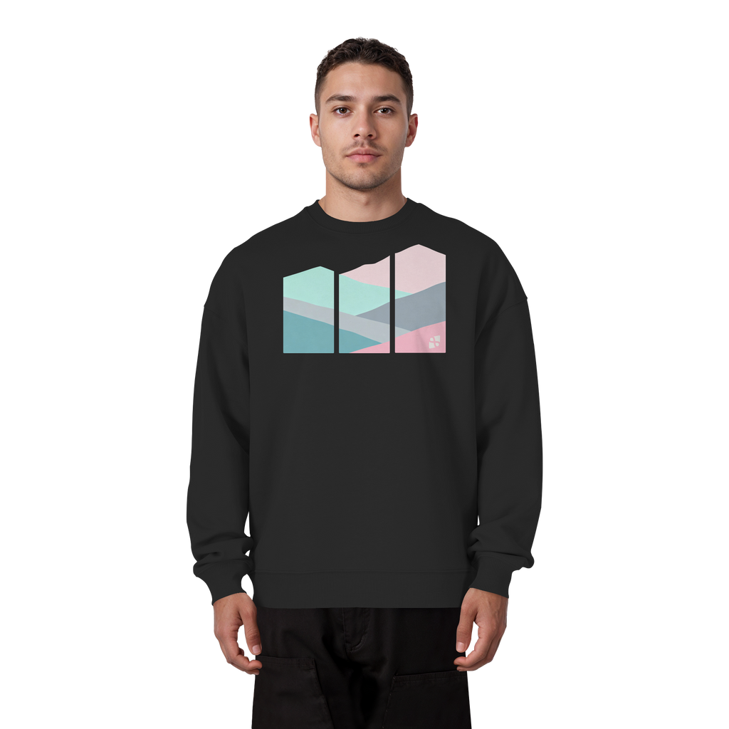 Pastell Mountain - Organic Oversize Sweatshirt