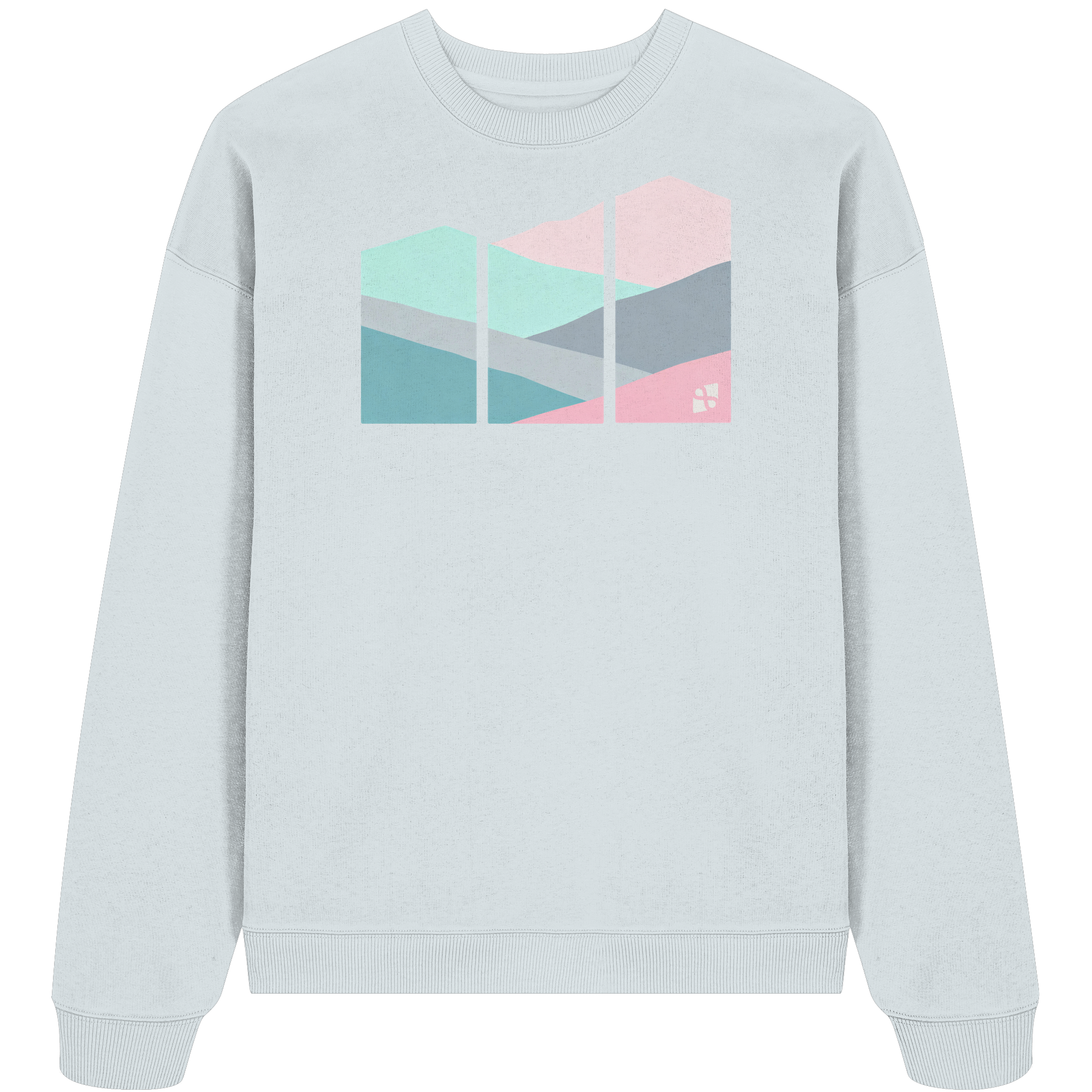 Pastell Mountain - Organic Oversize Sweatshirt