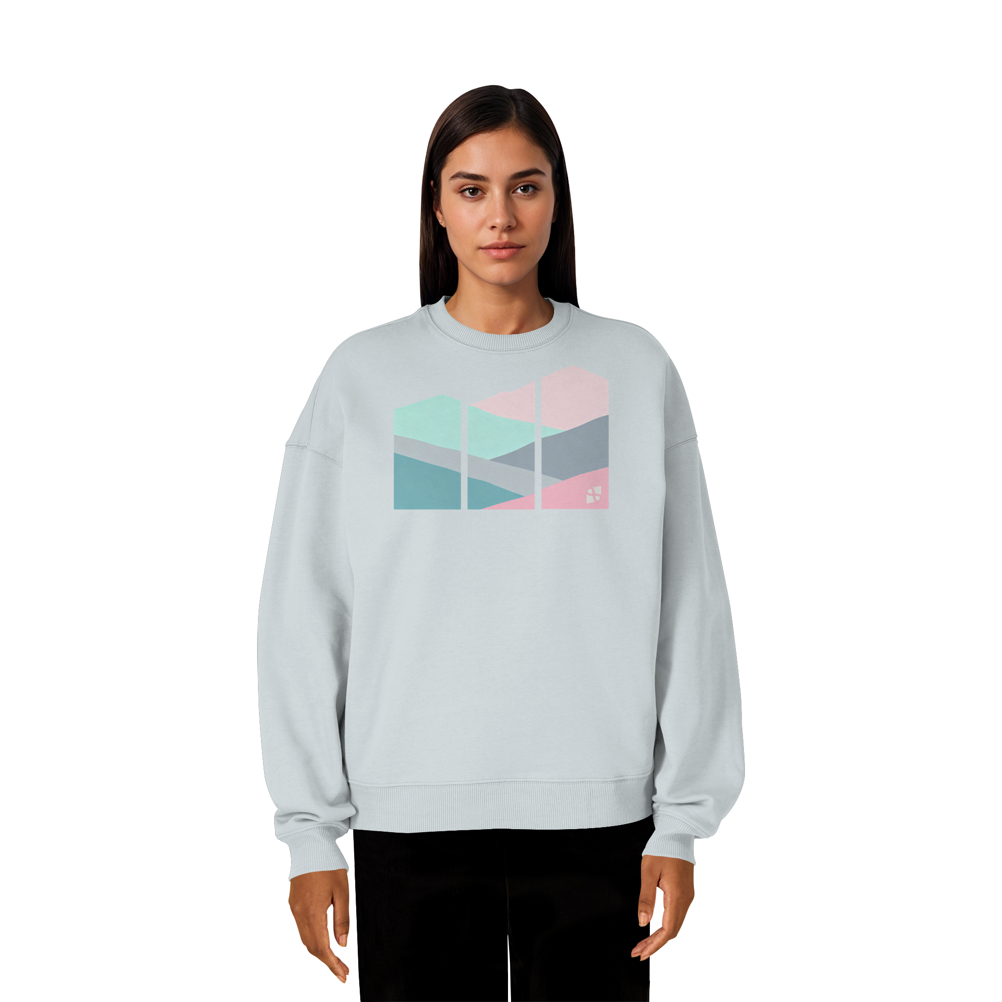 Pastell Mountain - Organic Oversize Sweatshirt
