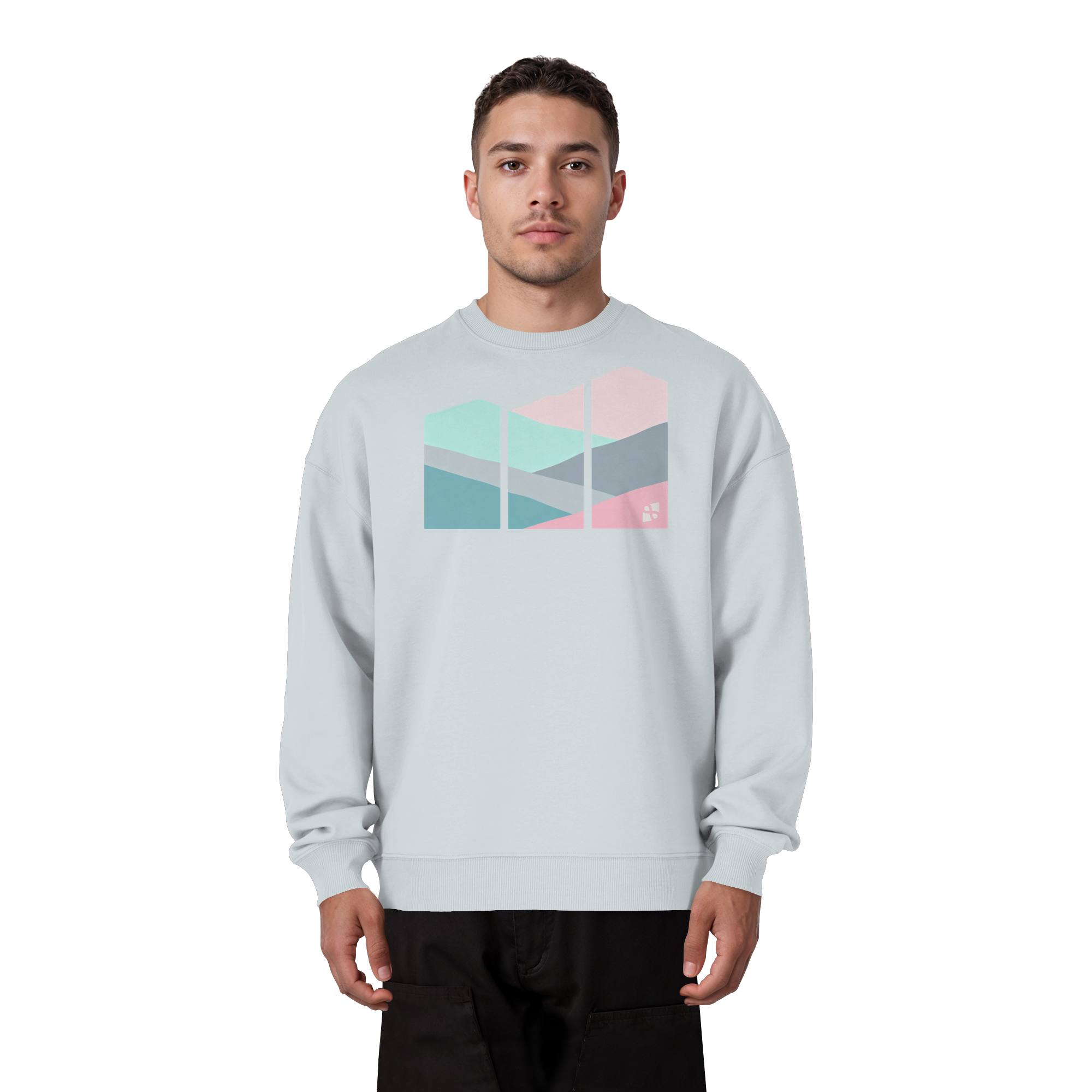 Pastell Mountain - Organic Oversize Sweatshirt